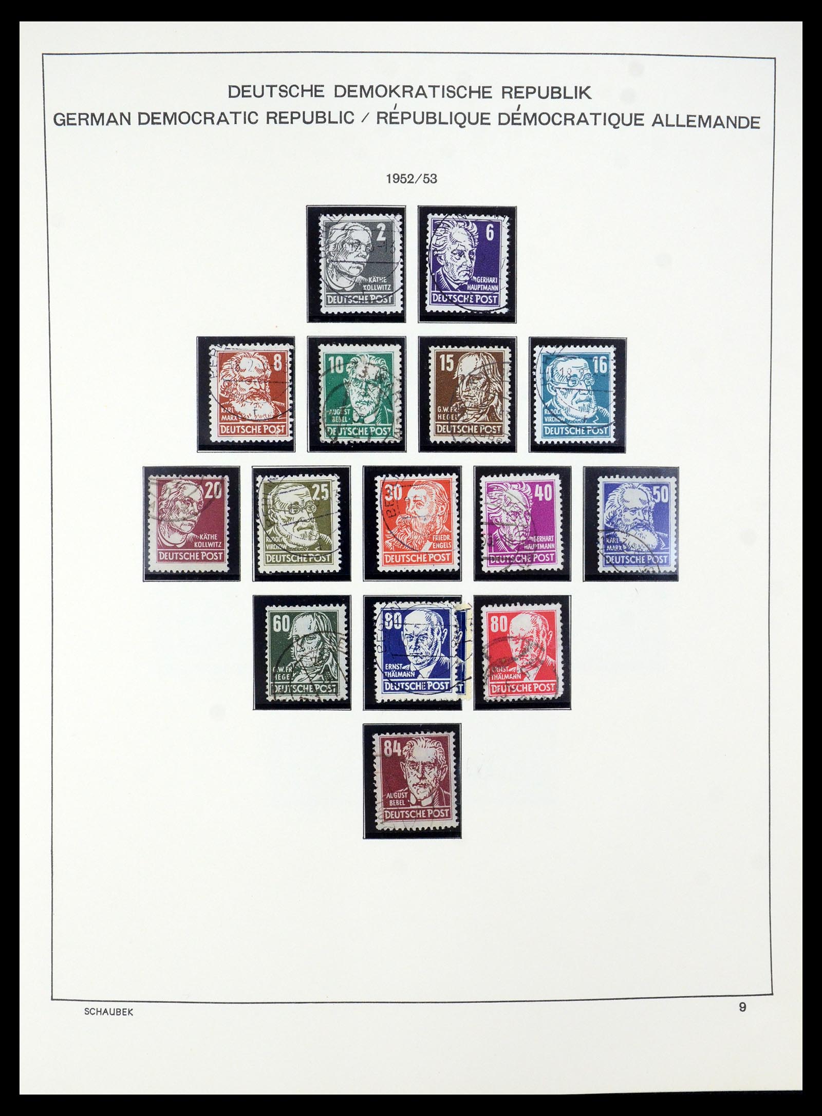 35484 009 - Stamp Collection 35484 GDR 1949-1963.