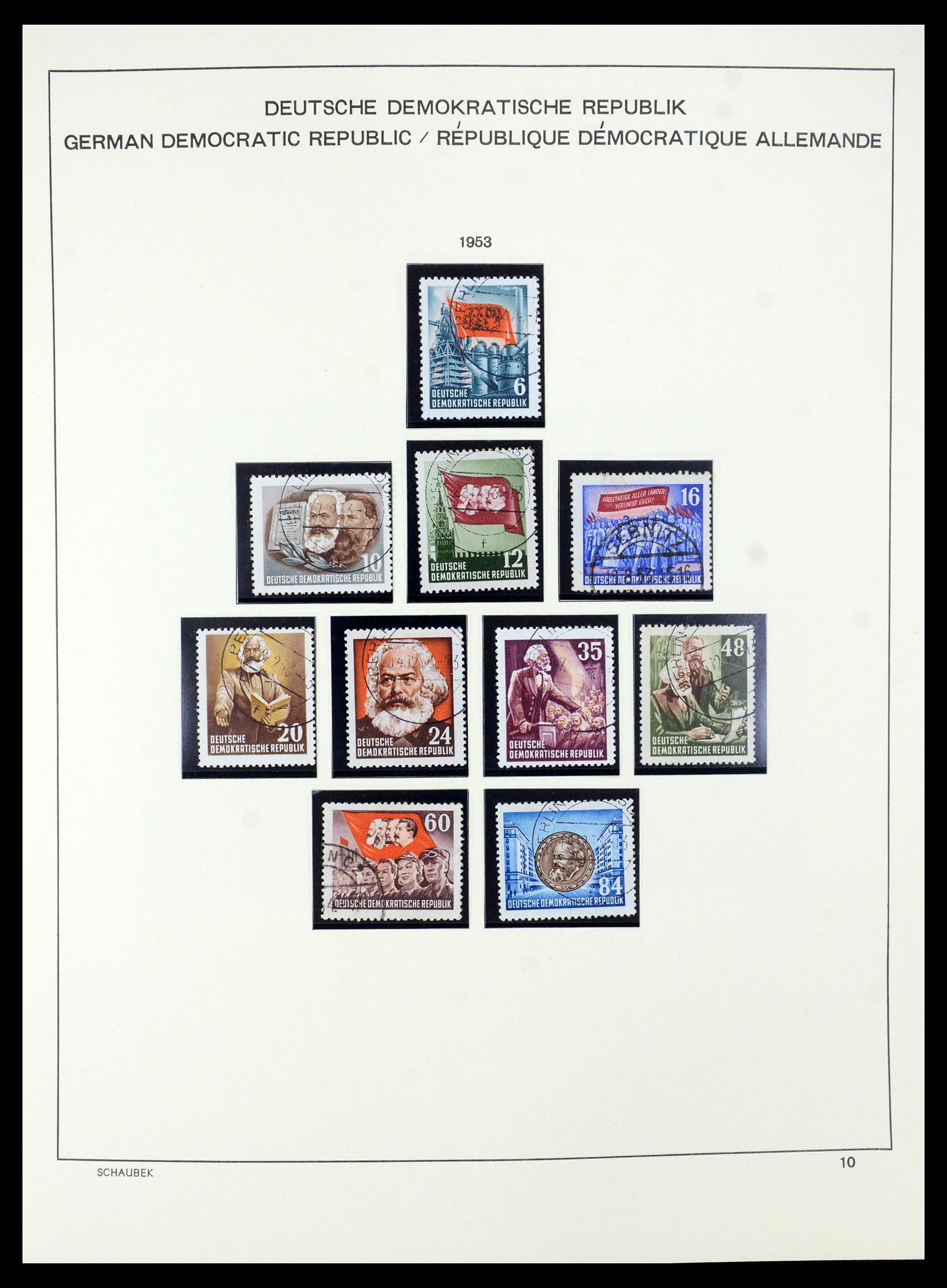 35484 010 - Postzegelverzameling 35484 DDR 1949-1963.
