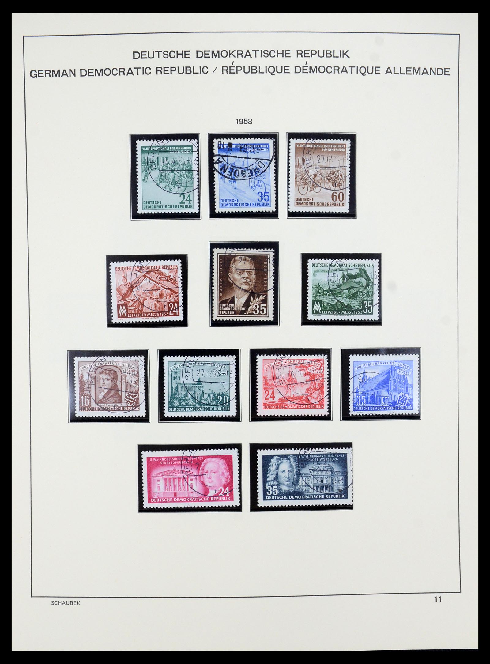 35484 011 - Stamp Collection 35484 GDR 1949-1963.