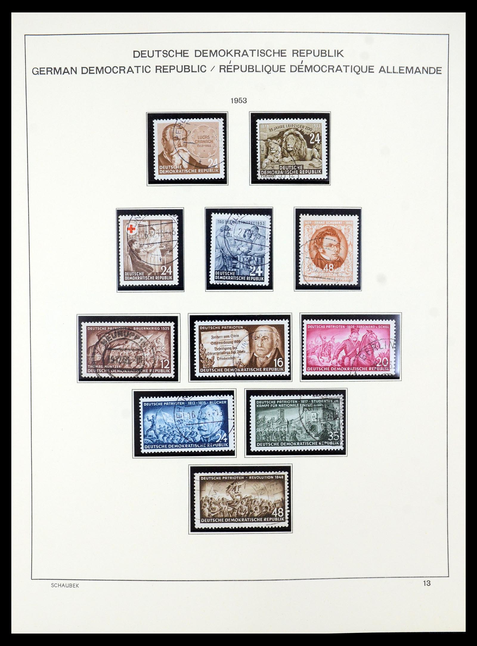 35484 013 - Stamp Collection 35484 GDR 1949-1963.