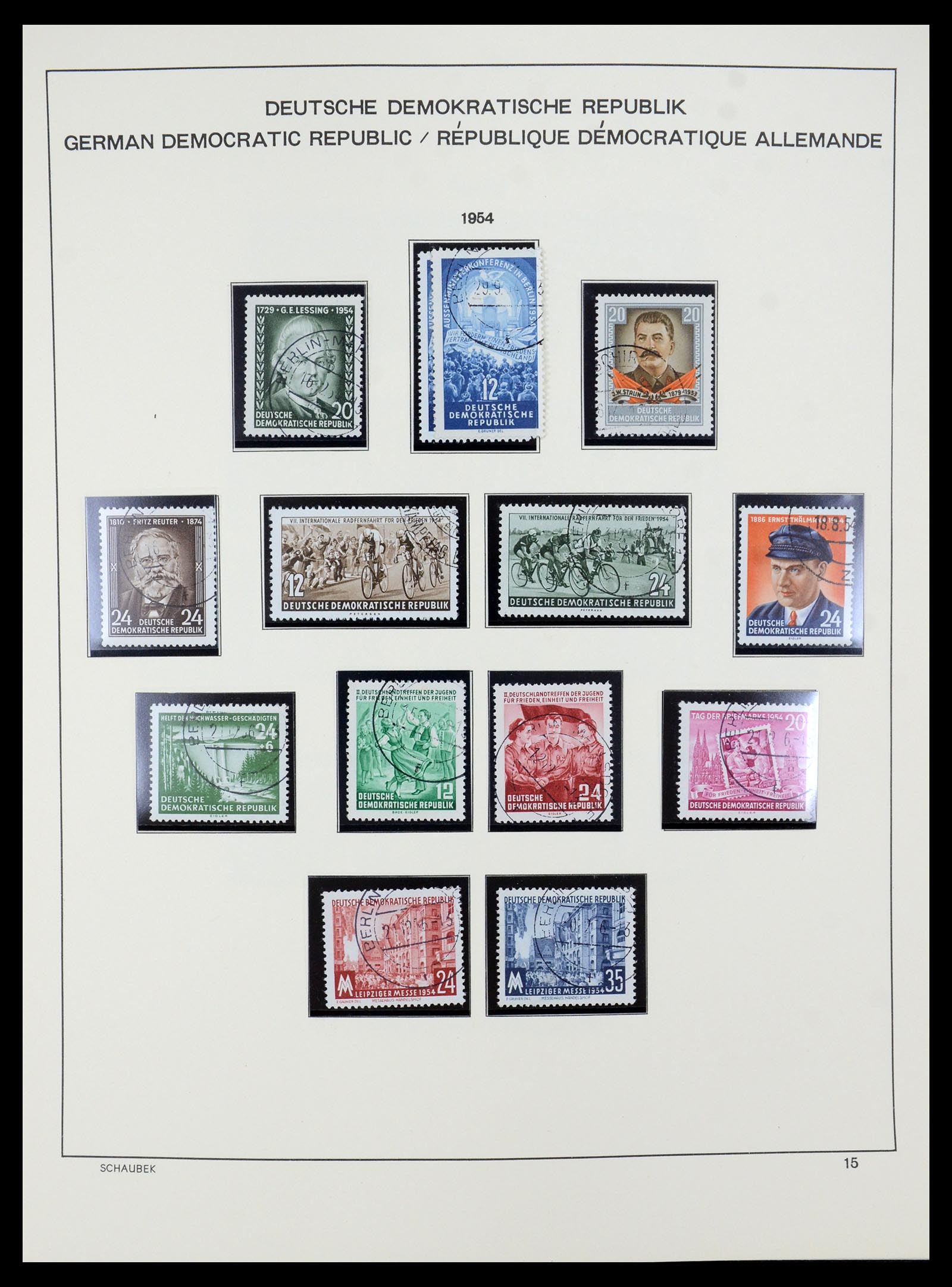 35484 015 - Stamp Collection 35484 GDR 1949-1963.