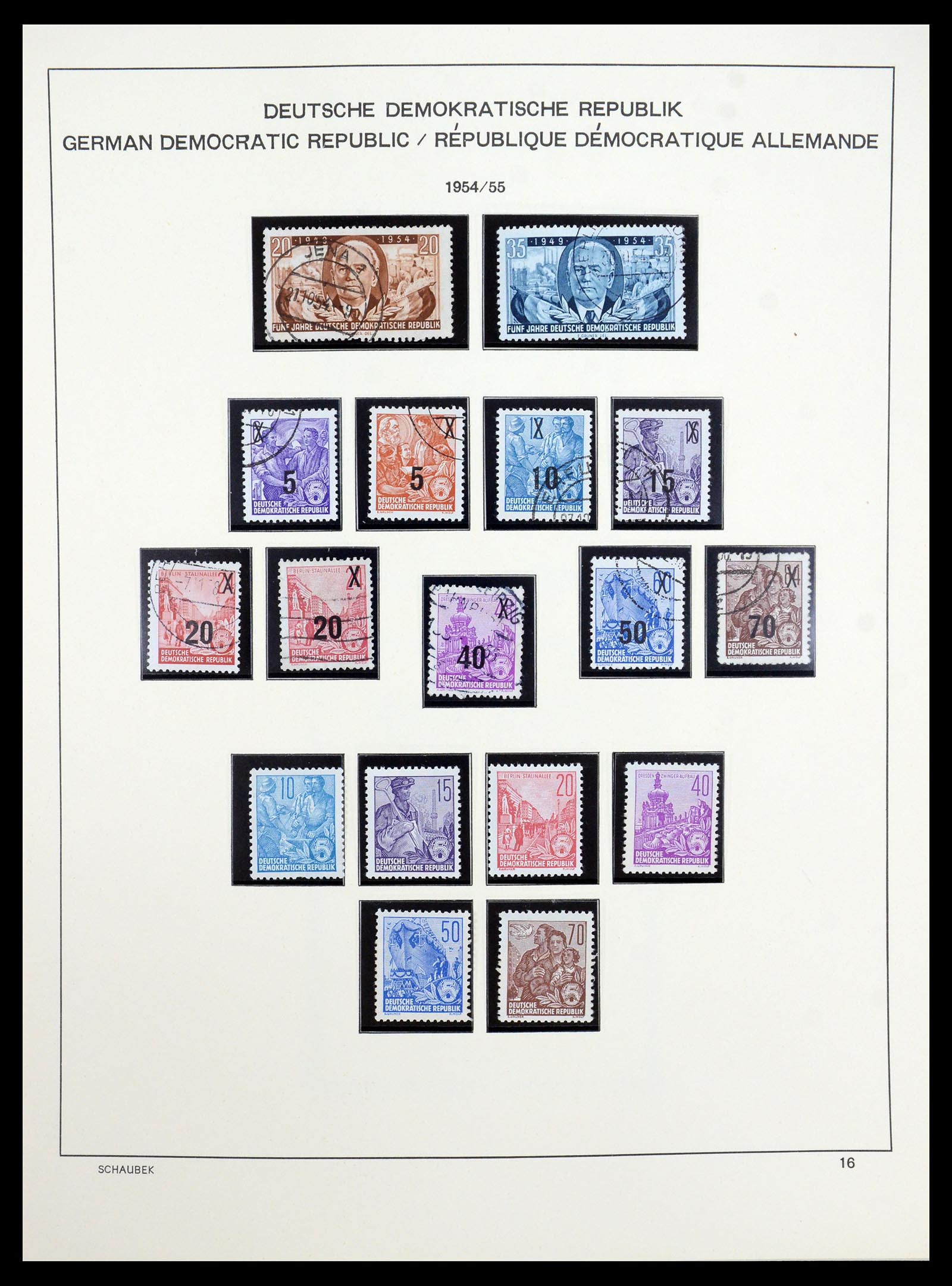35484 016 - Stamp Collection 35484 GDR 1949-1963.