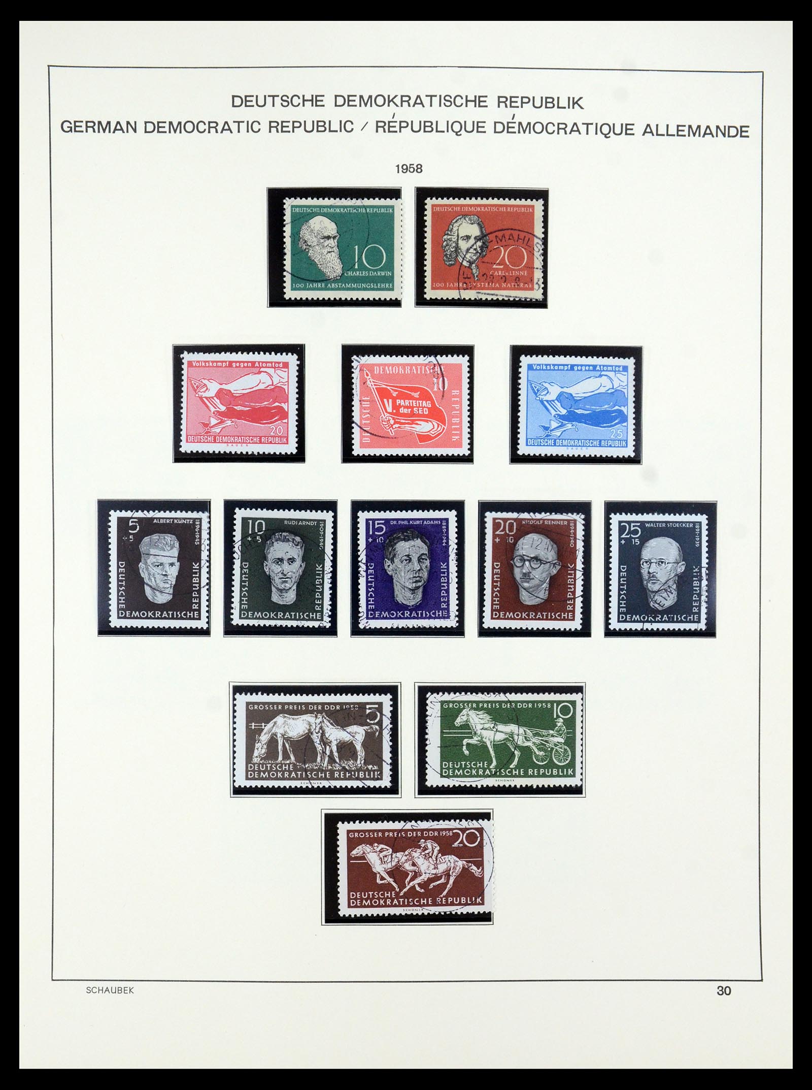 35484 036 - Postzegelverzameling 35484 DDR 1949-1963.