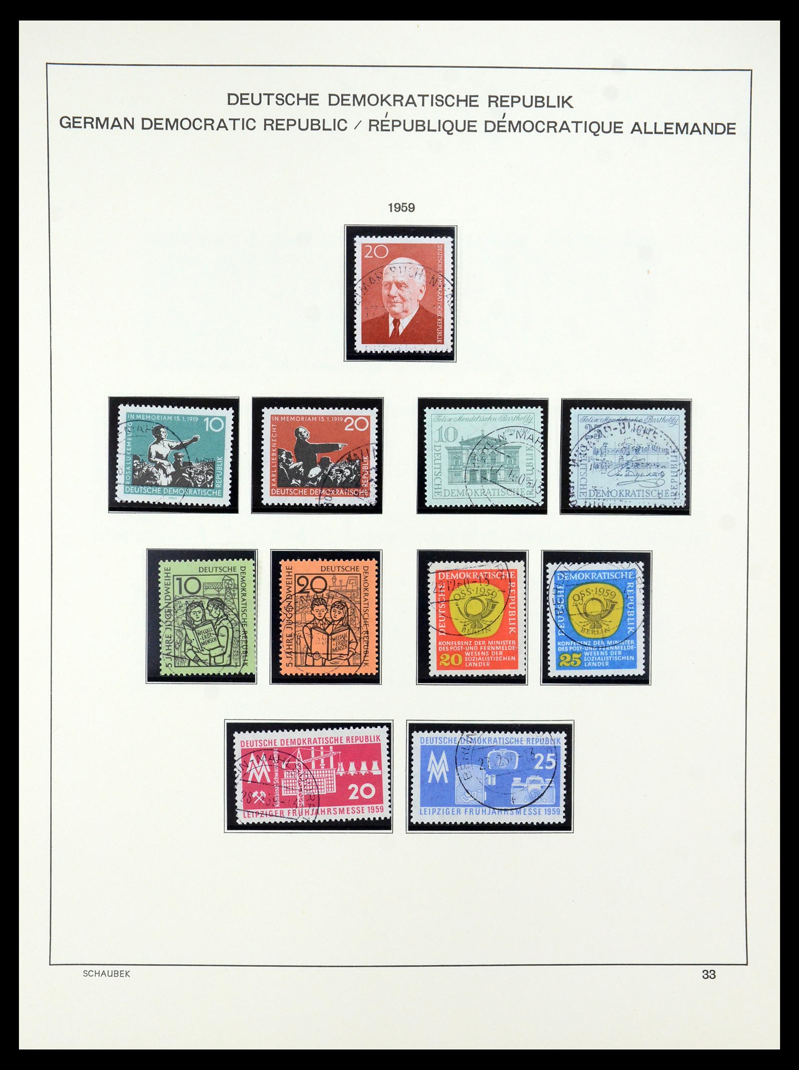 35484 039 - Stamp Collection 35484 GDR 1949-1963.