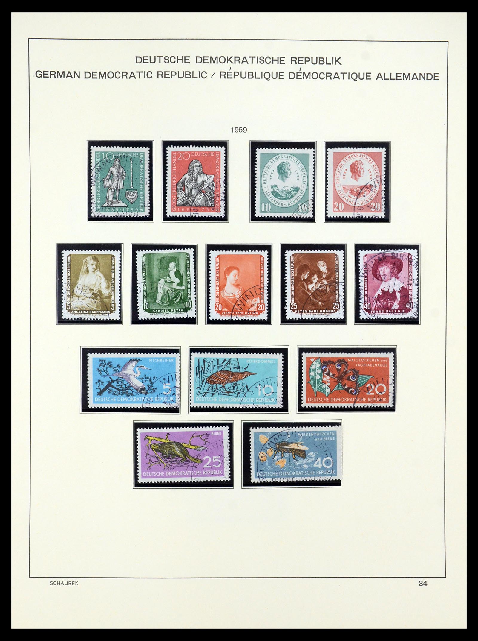 35484 040 - Stamp Collection 35484 GDR 1949-1963.