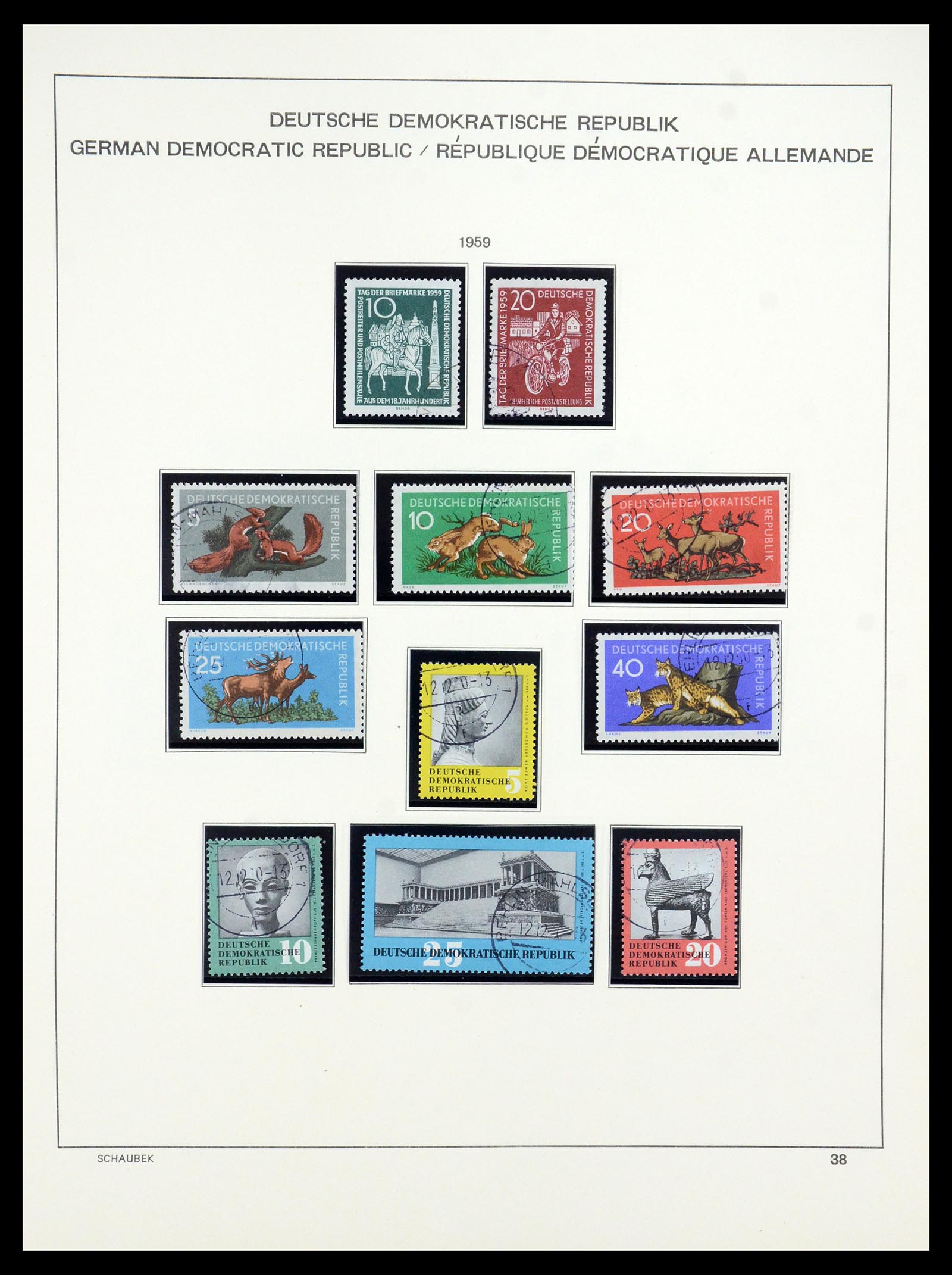 35484 044 - Stamp Collection 35484 GDR 1949-1963.