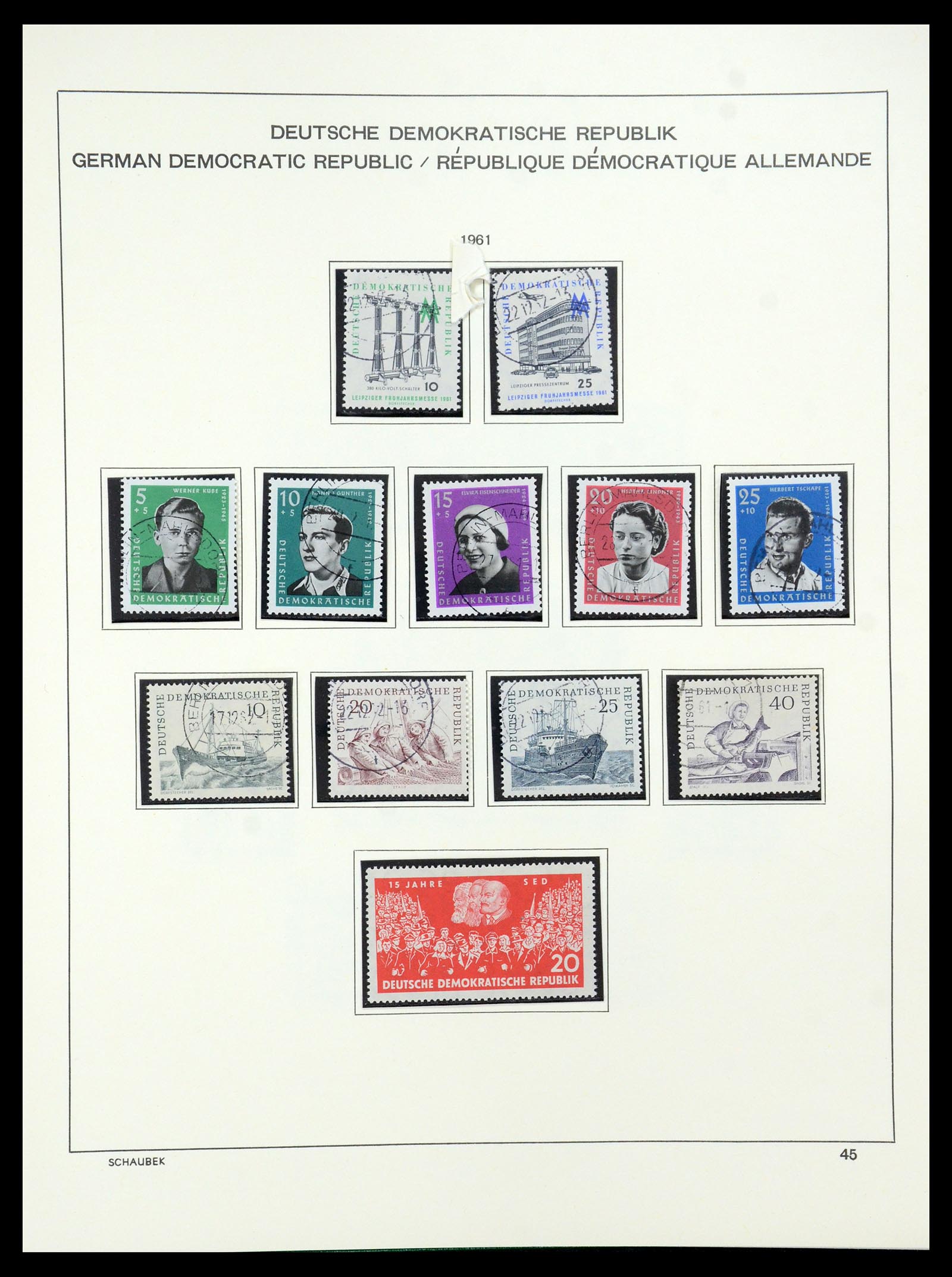 35484 051 - Stamp Collection 35484 GDR 1949-1963.