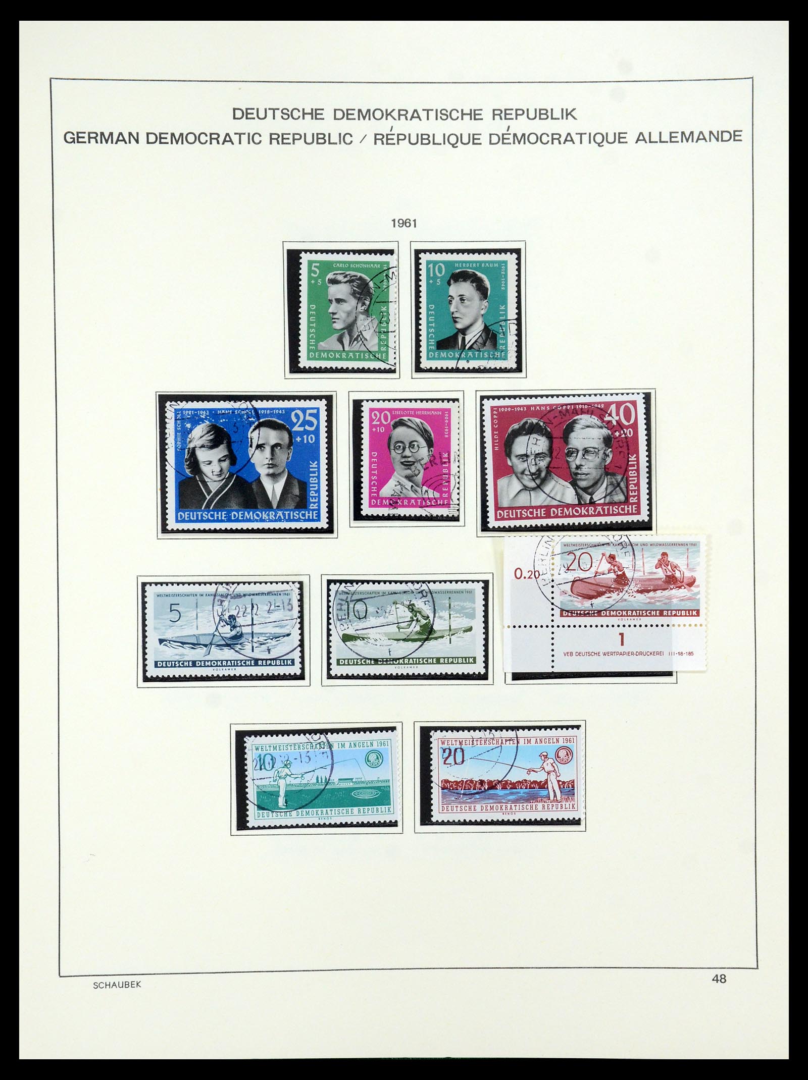 35484 054 - Stamp Collection 35484 GDR 1949-1963.