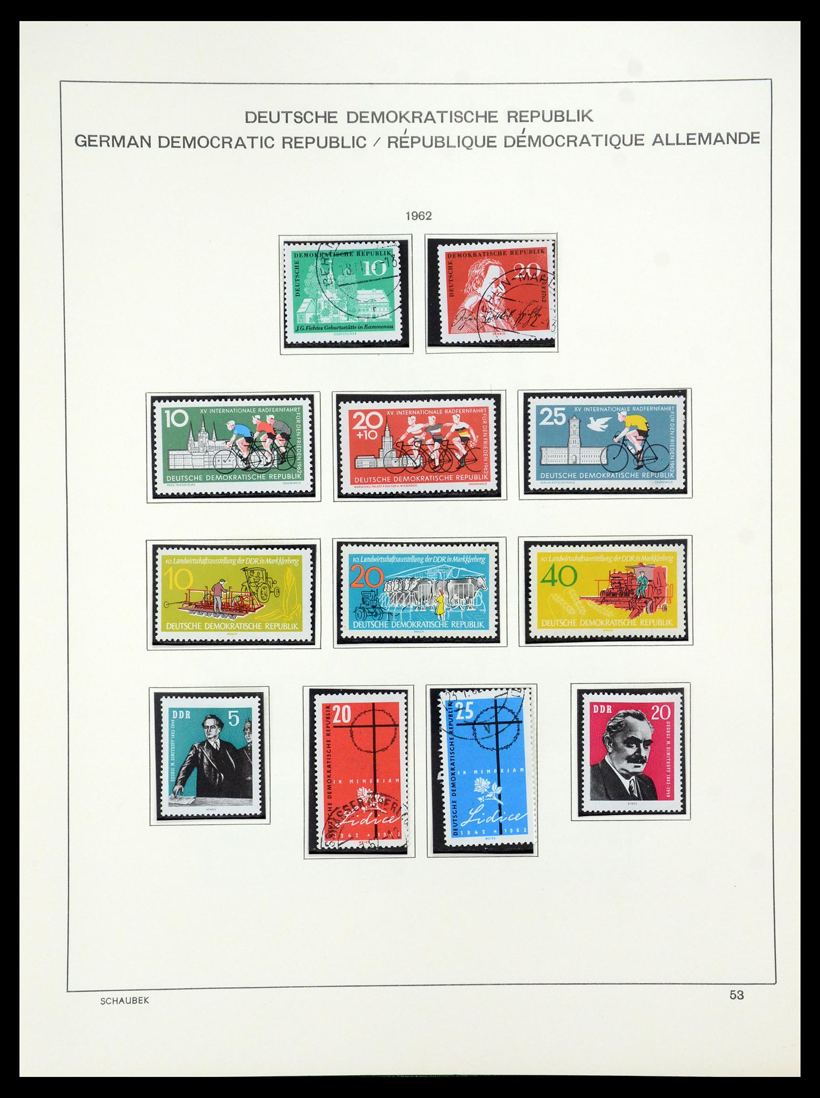 35484 059 - Stamp Collection 35484 GDR 1949-1963.