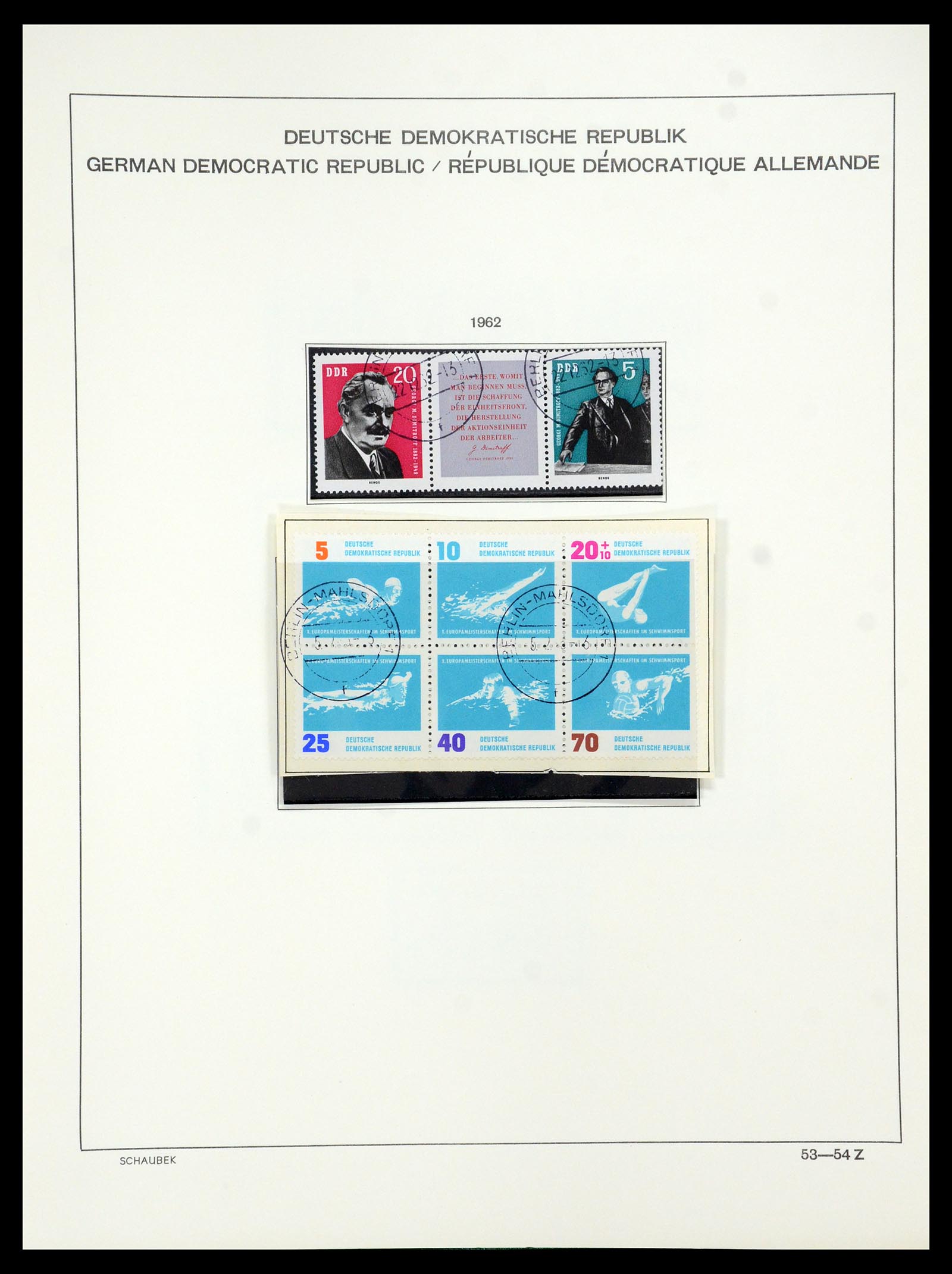 35484 061 - Postzegelverzameling 35484 DDR 1949-1963.