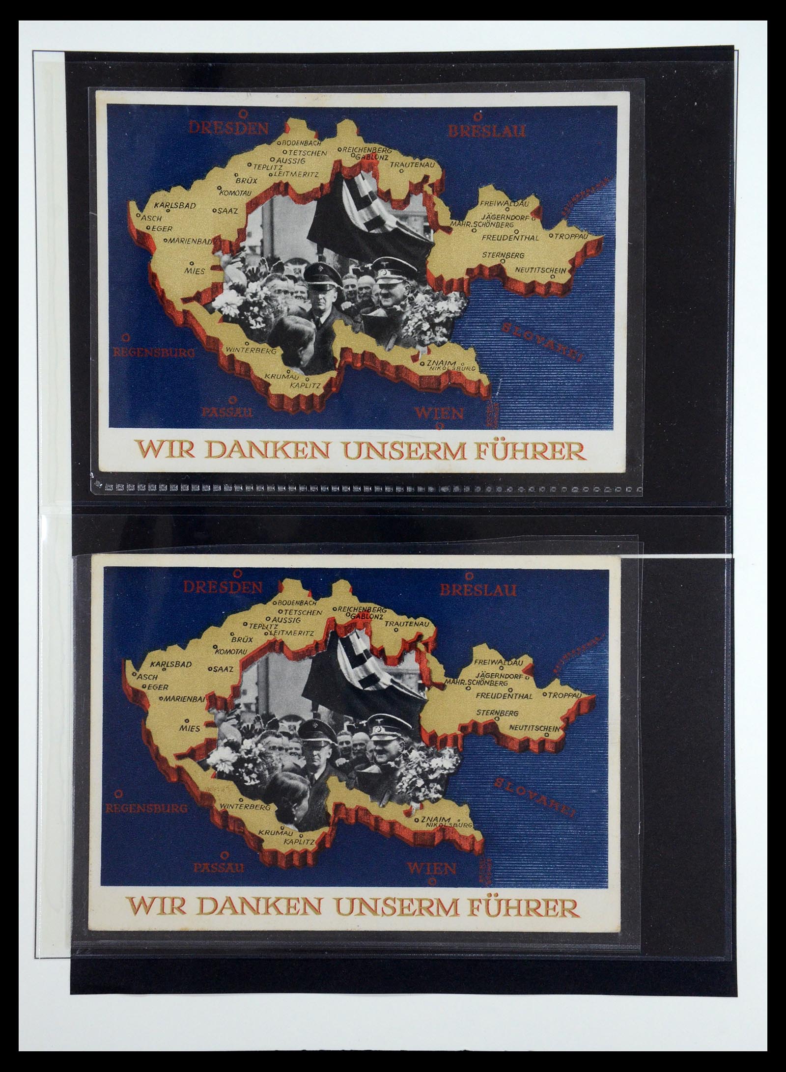 35485 019 - Stamp Collection 35485 Germany Propaganda Cards.