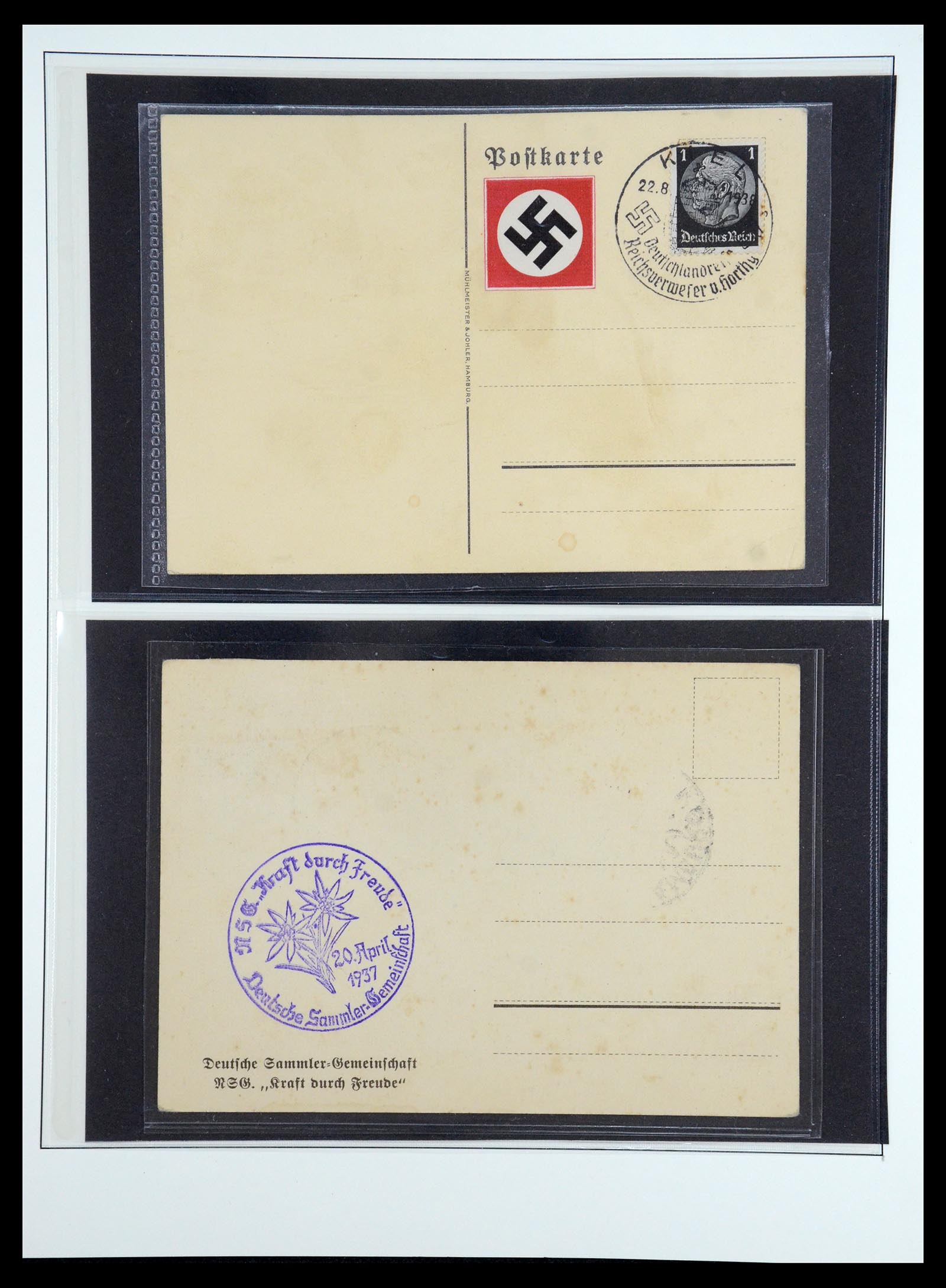 35485 031 - Stamp Collection 35485 Germany Propaganda Cards.