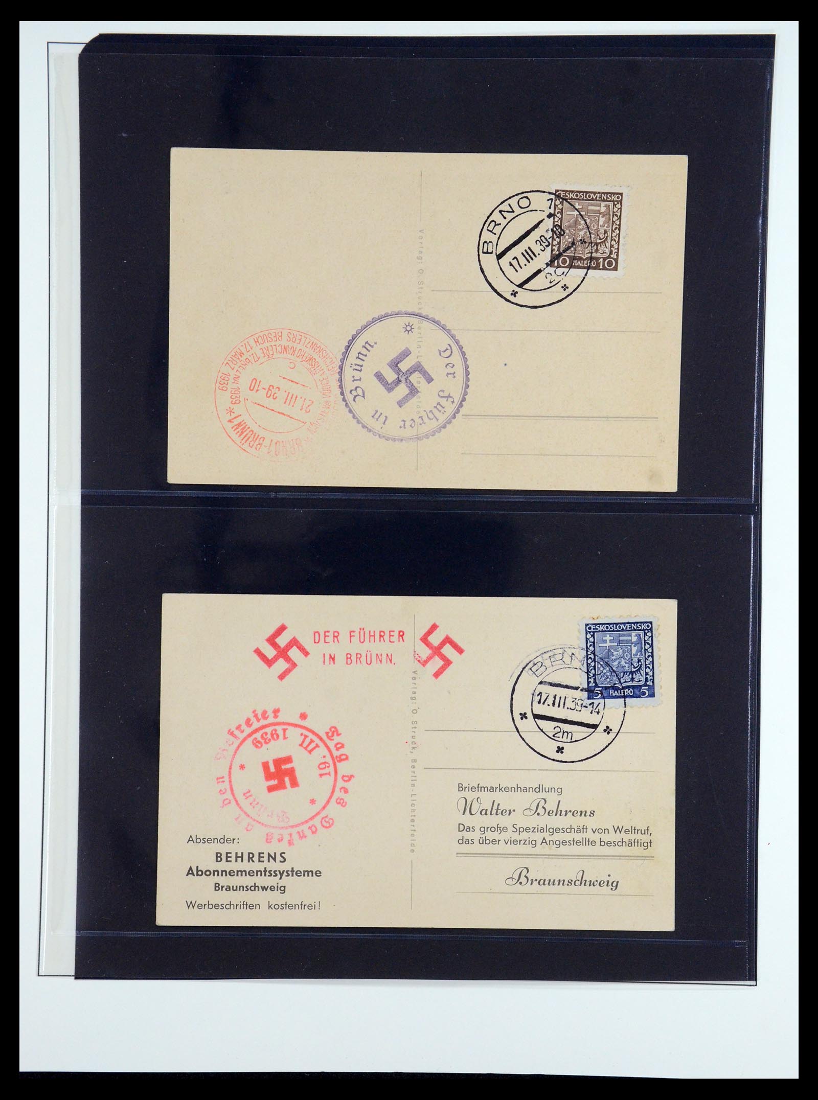35485 043 - Stamp Collection 35485 Germany Propaganda Cards.