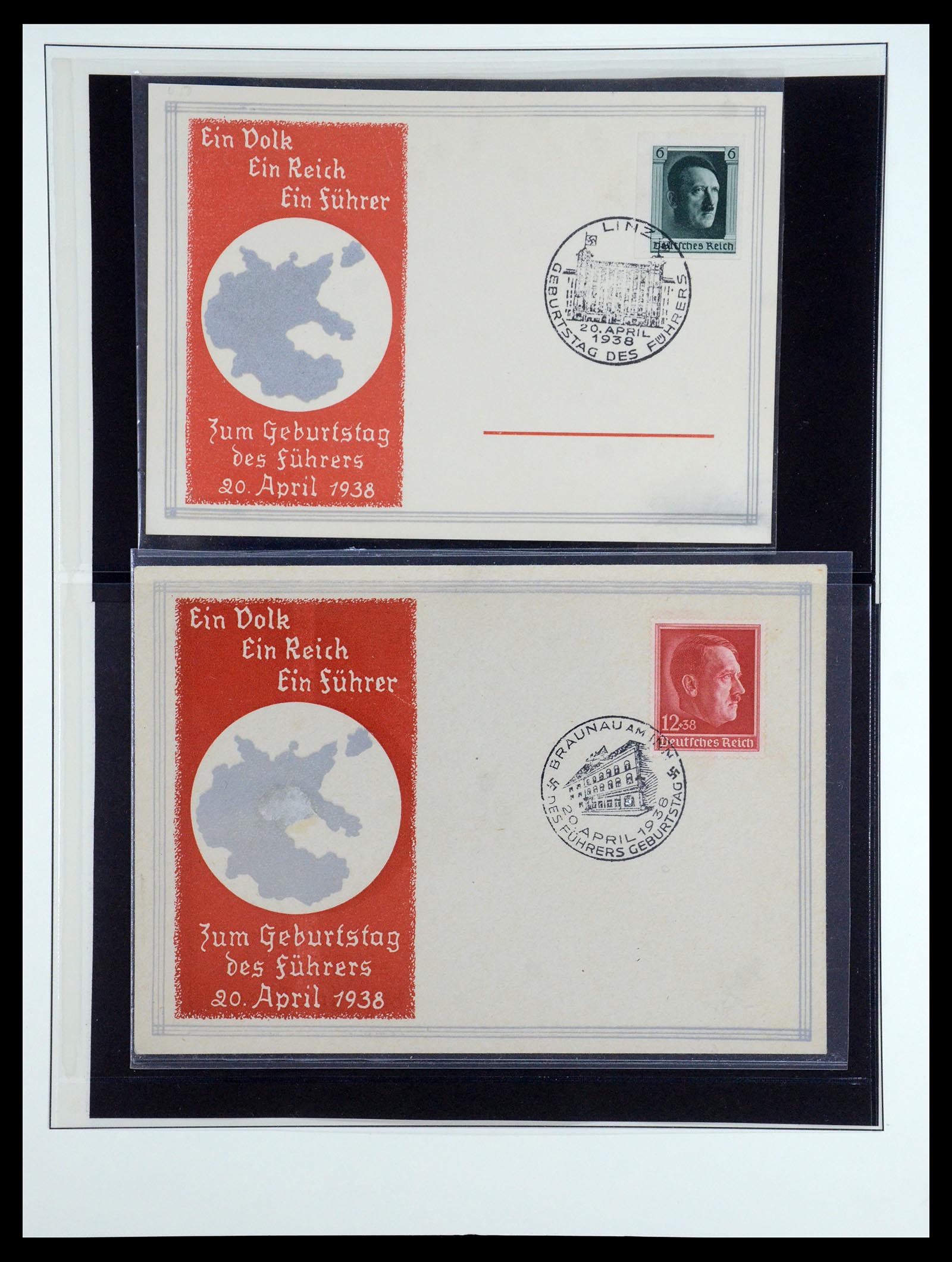35485 046 - Stamp Collection 35485 Germany Propaganda Cards.