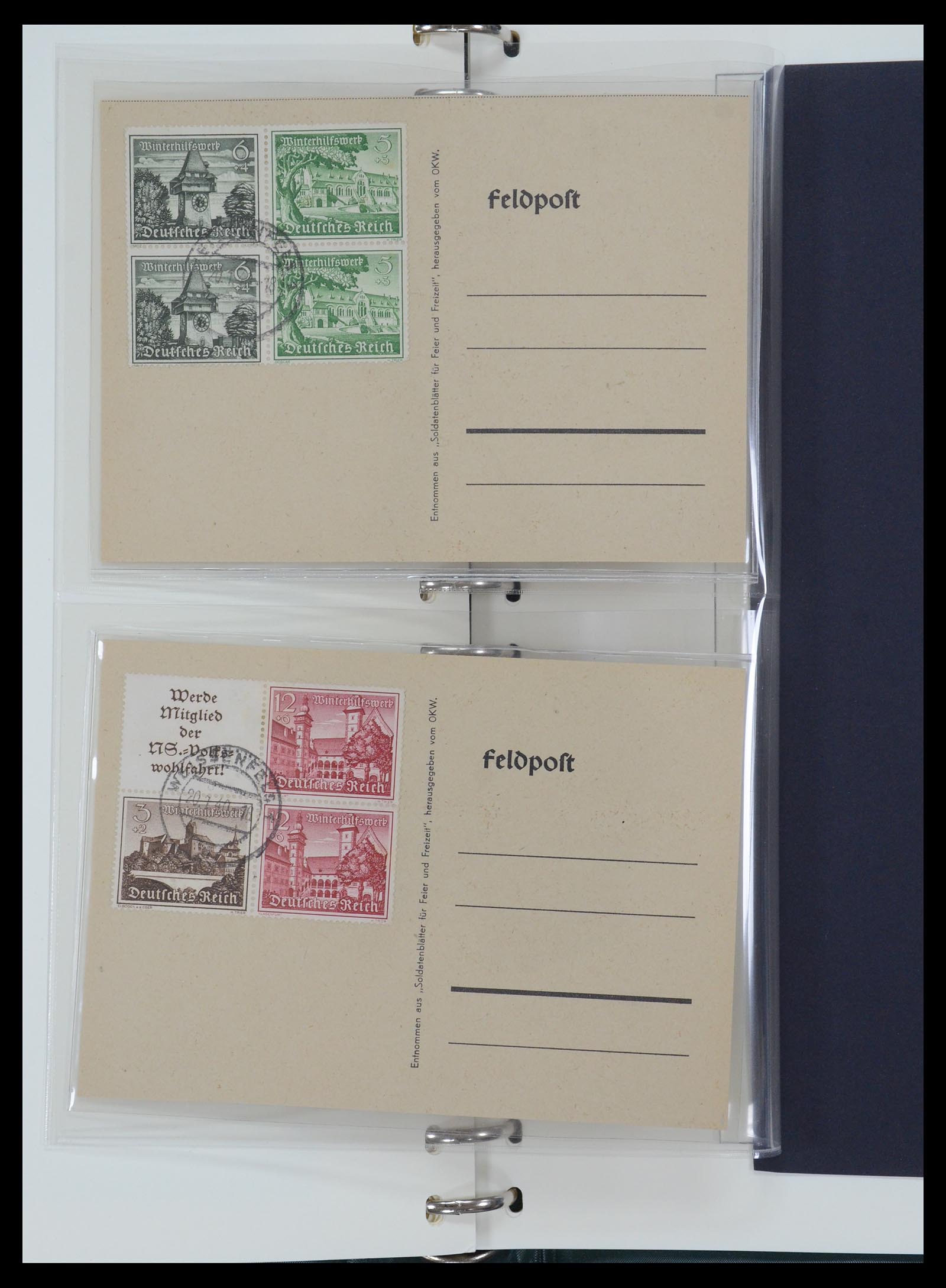 35485 676 - Stamp Collection 35485 Germany Propaganda Cards.