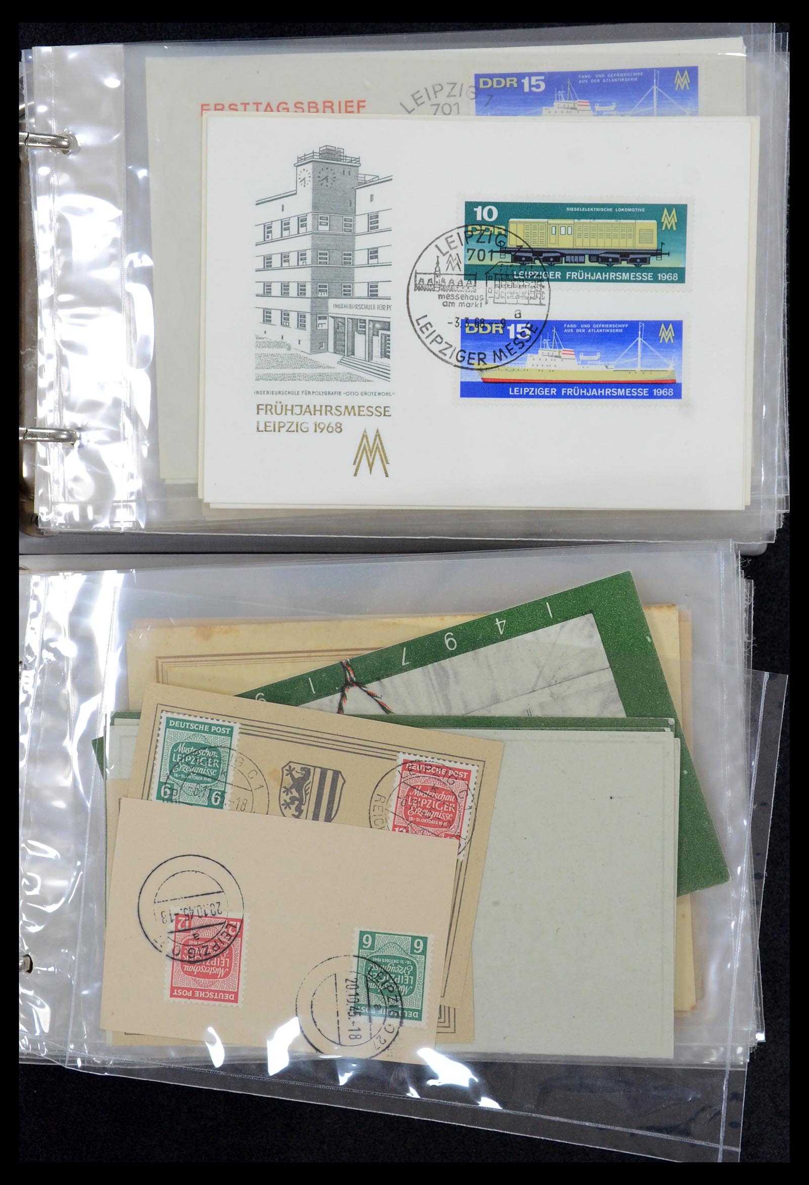35491 001 - Stamp Collection 35491 Germany covers and FDC's 1947-1990.