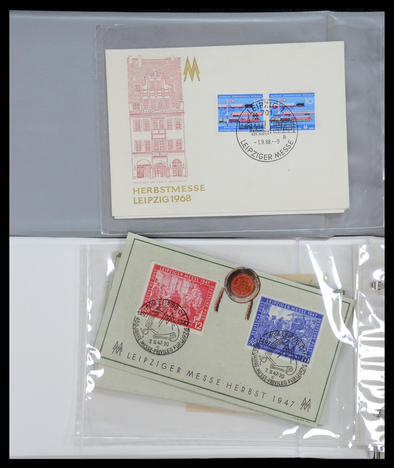 35491 002 - Postzegelverzameling 35491 Duitsland brieven en FDC's 1947-1990.