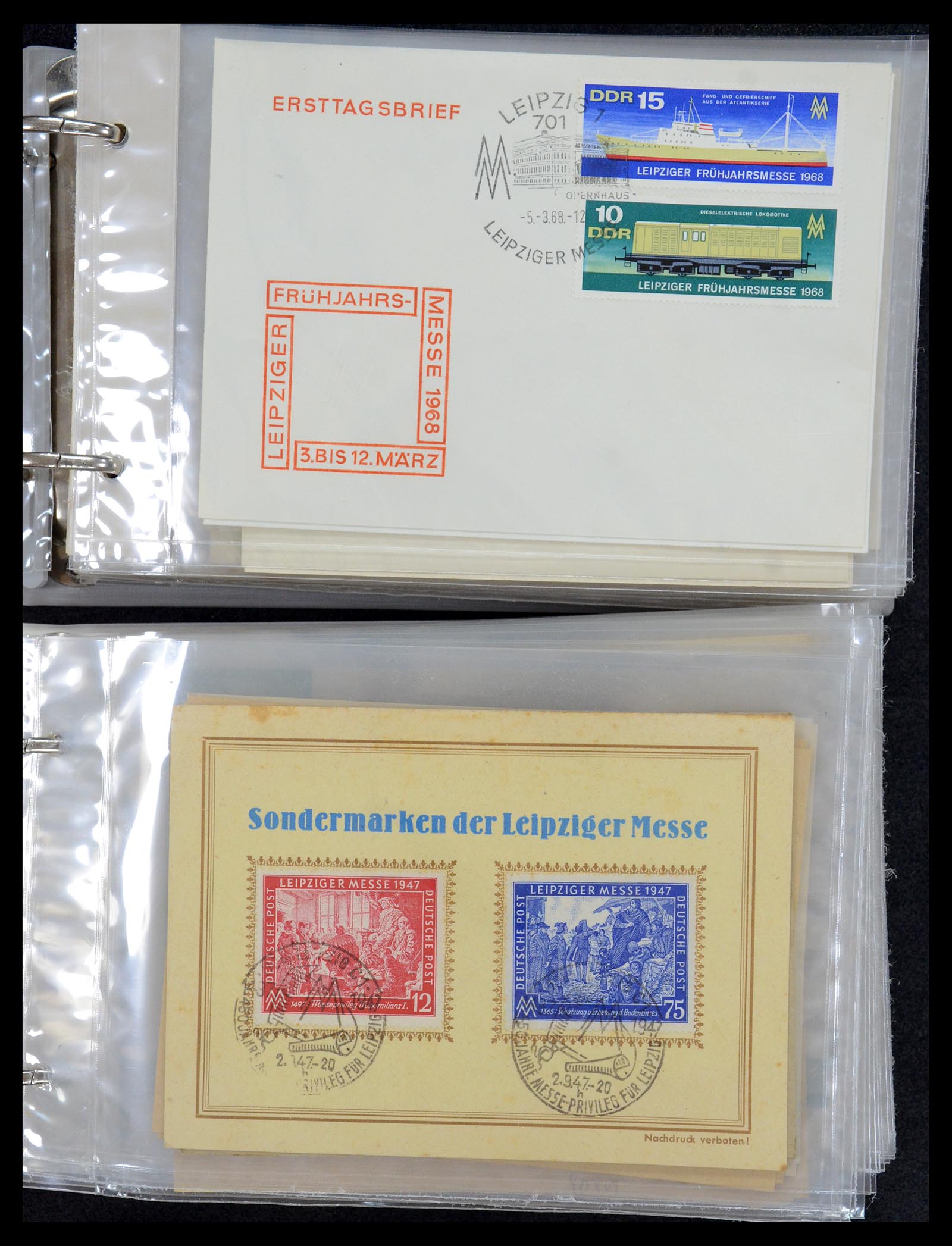 35491 003 - Postzegelverzameling 35491 Duitsland brieven en FDC's 1947-1990.