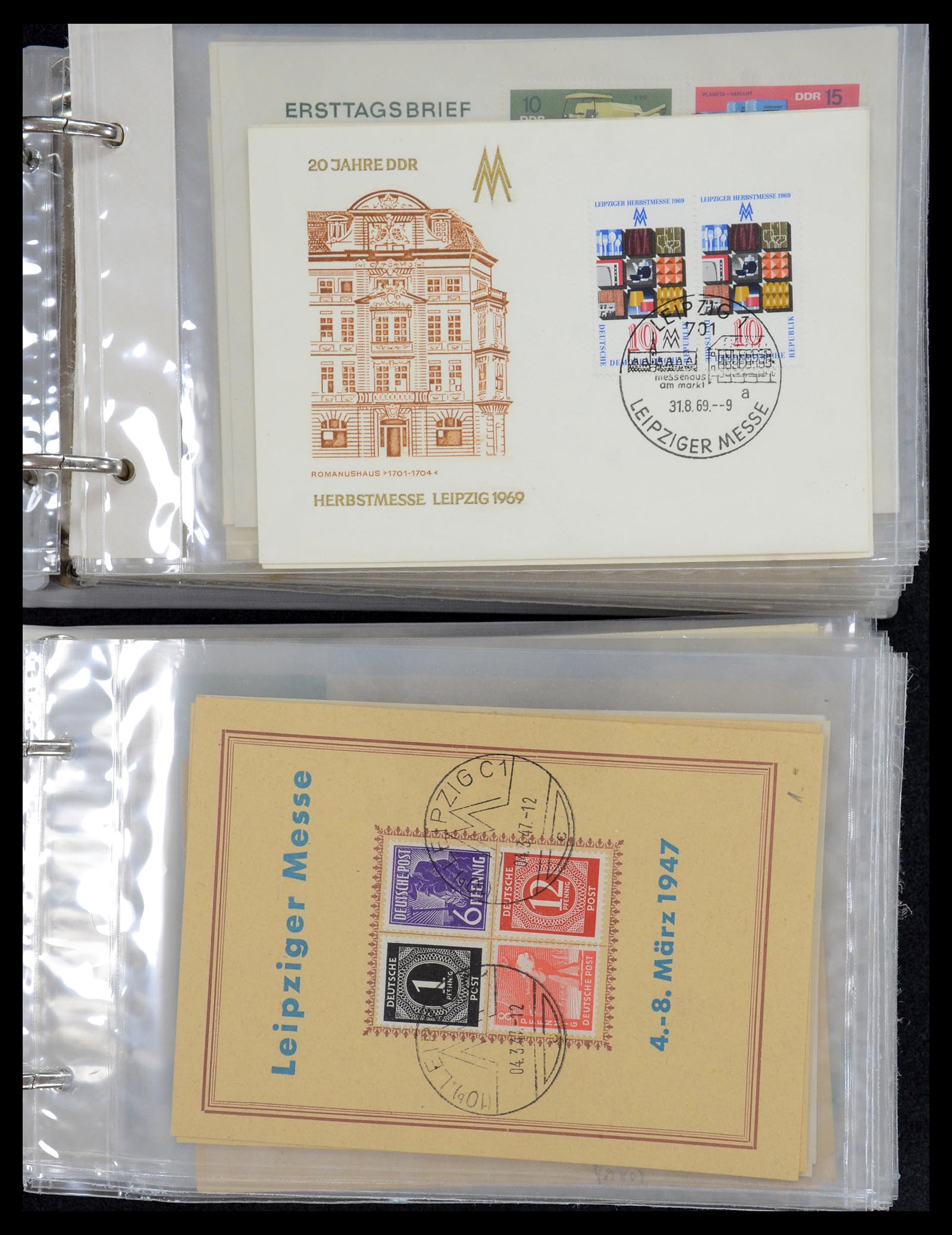 35491 004 - Postzegelverzameling 35491 Duitsland brieven en FDC's 1947-1990.