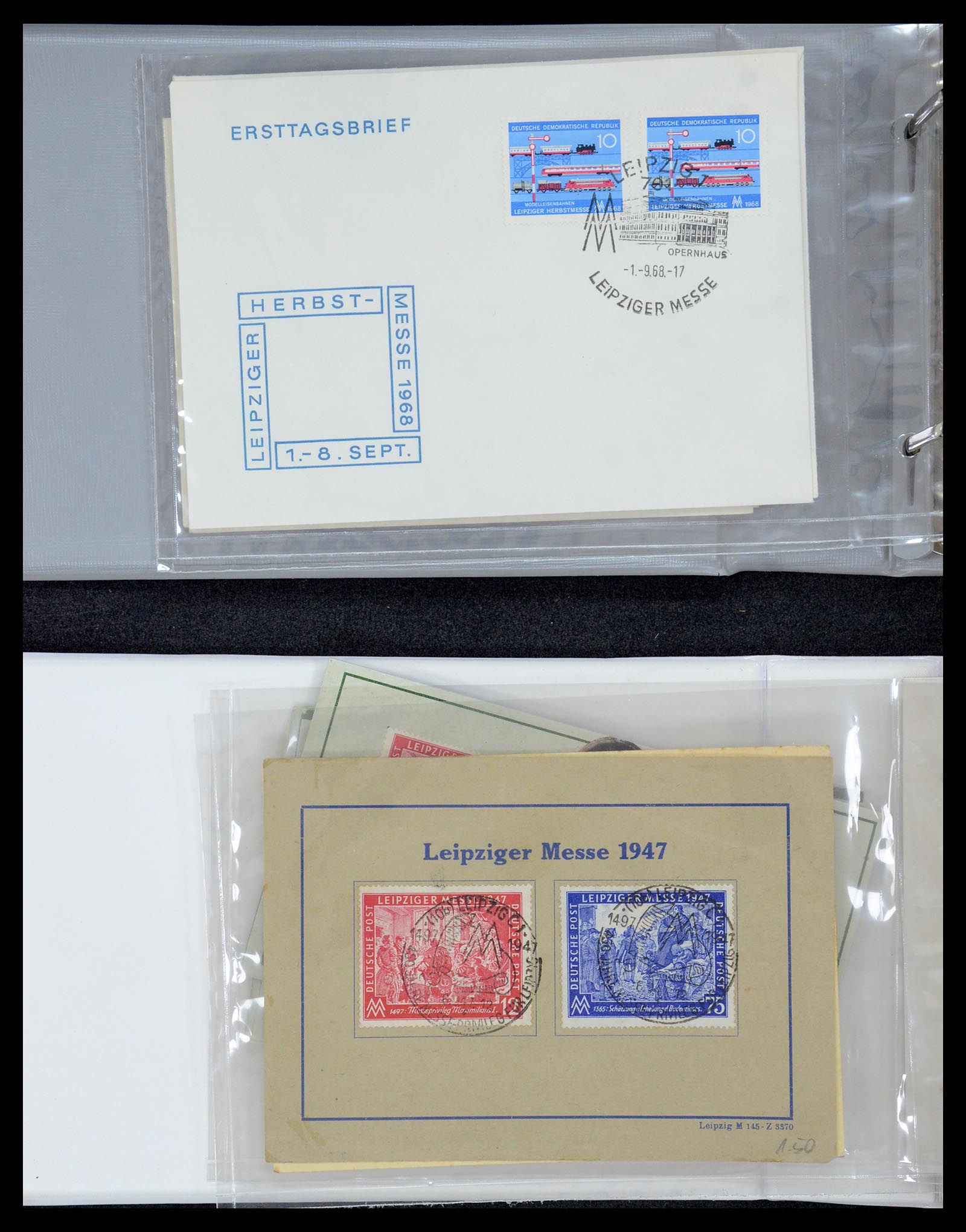 35491 005 - Postzegelverzameling 35491 Duitsland brieven en FDC's 1947-1990.