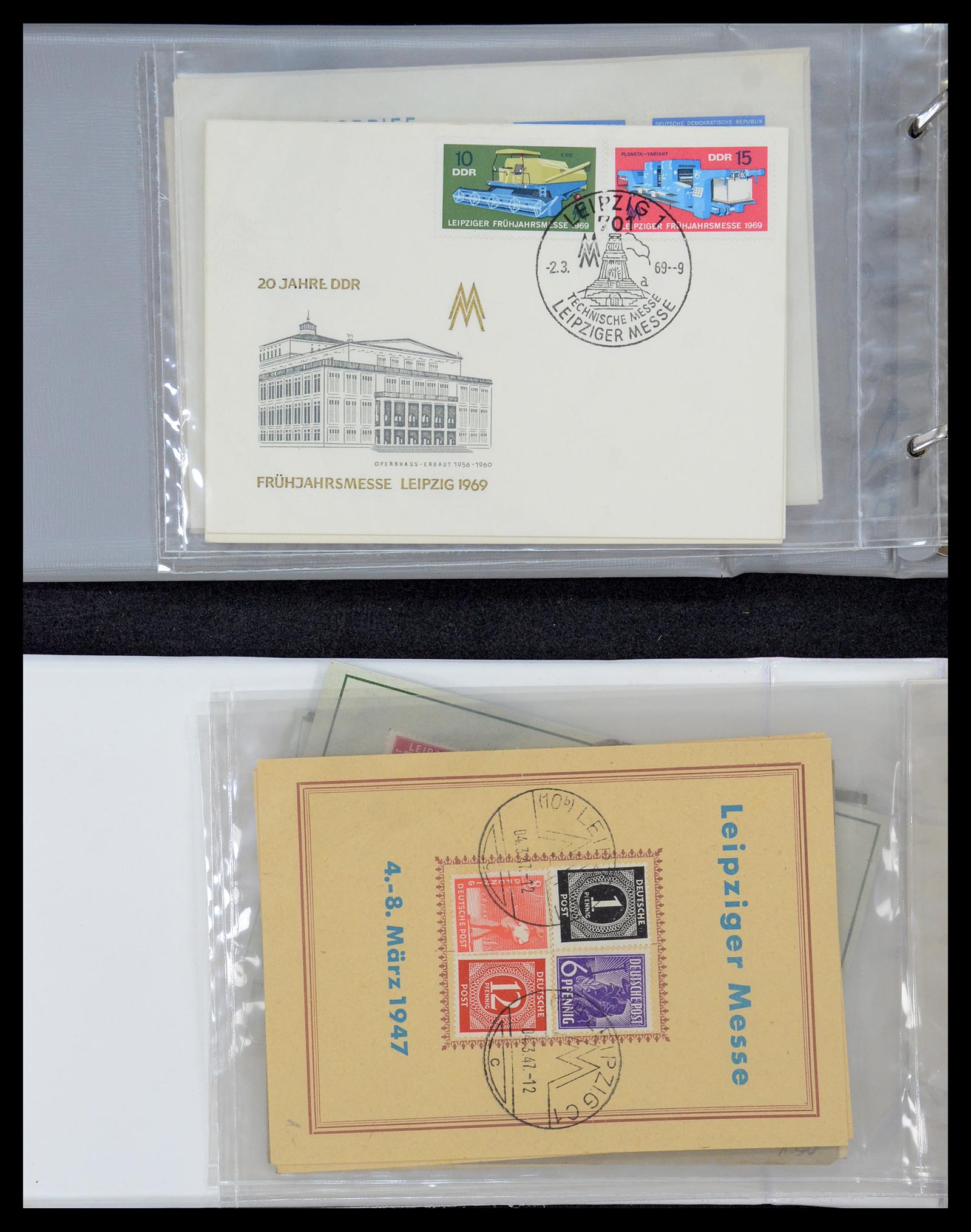 35491 006 - Postzegelverzameling 35491 Duitsland brieven en FDC's 1947-1990.
