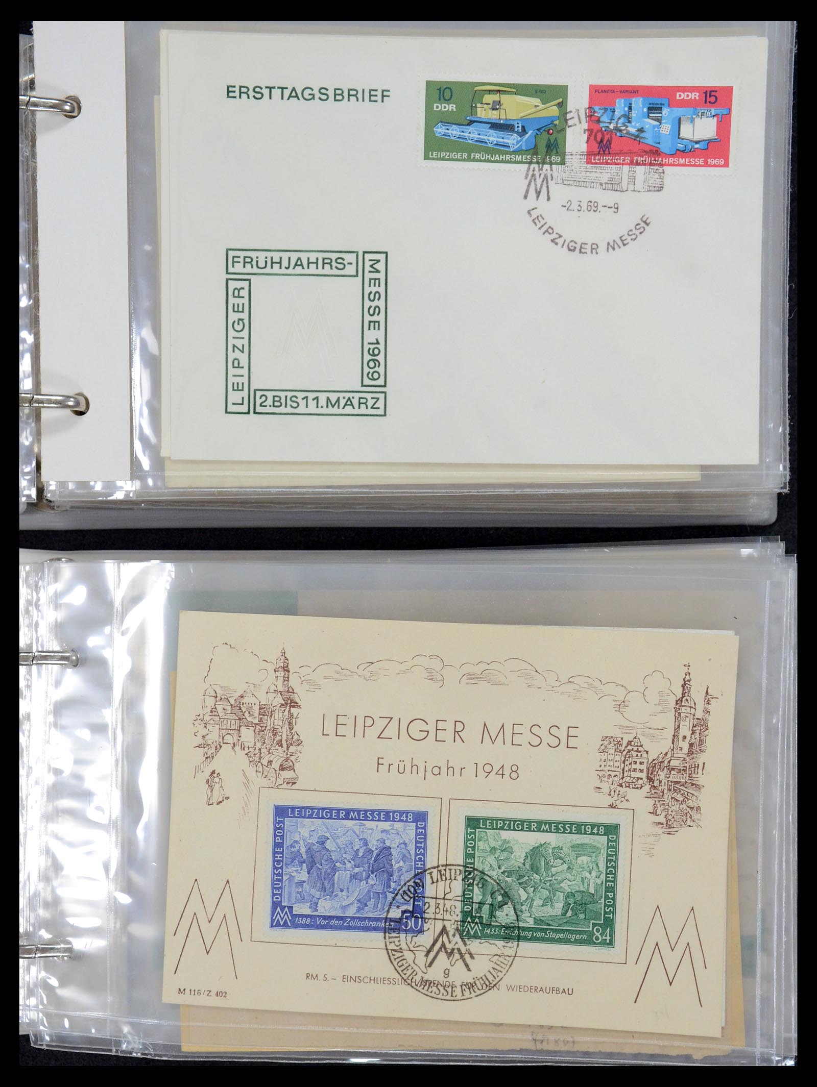 35491 007 - Postzegelverzameling 35491 Duitsland brieven en FDC's 1947-1990.