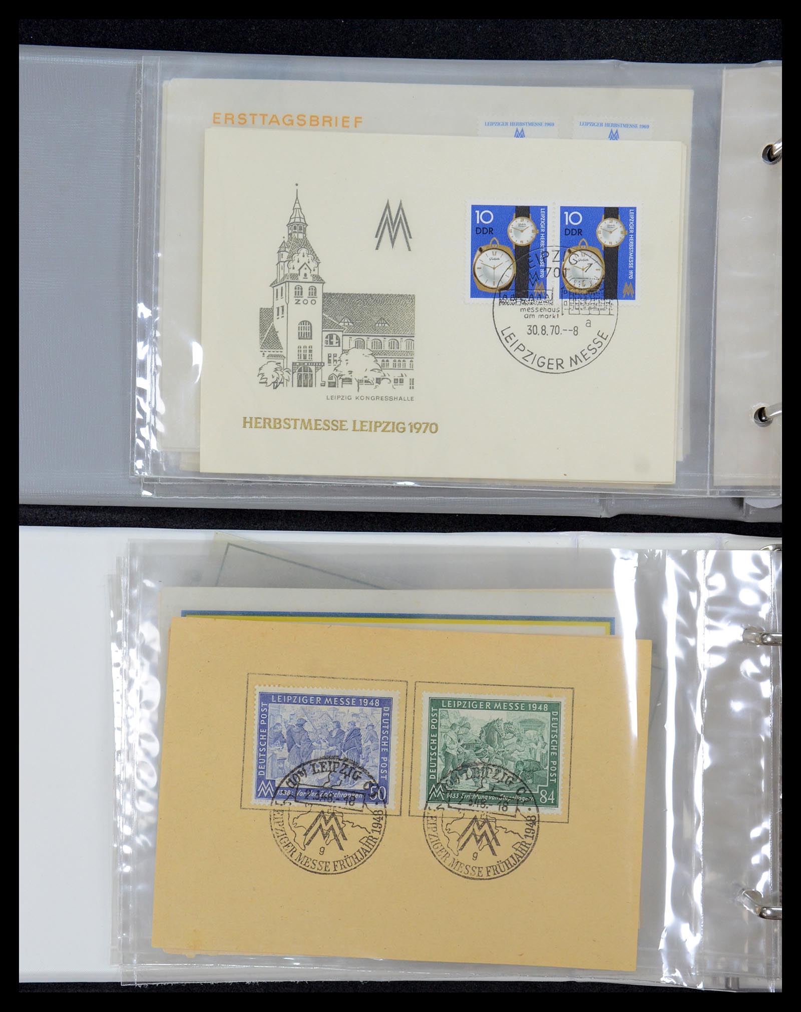 35491 009 - Postzegelverzameling 35491 Duitsland brieven en FDC's 1947-1990.