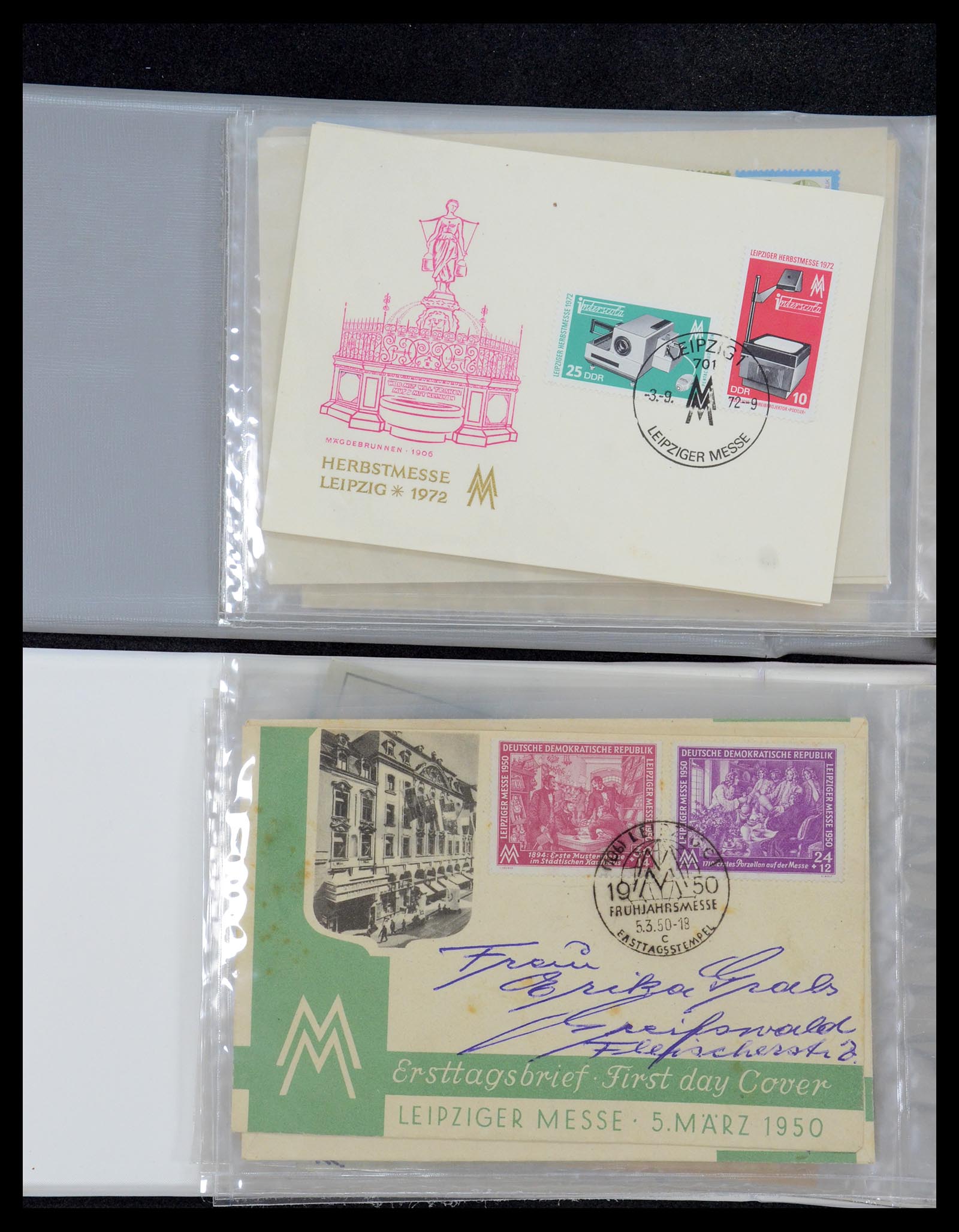 35491 013 - Postzegelverzameling 35491 Duitsland brieven en FDC's 1947-1990.