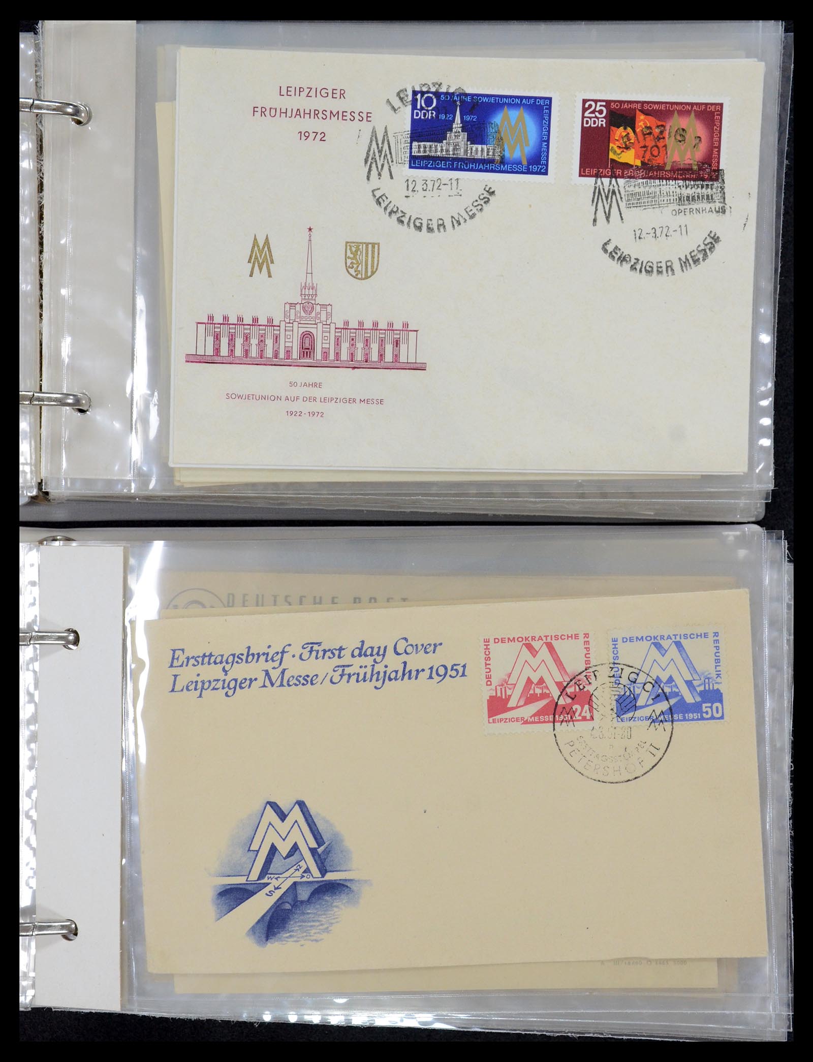 35491 014 - Postzegelverzameling 35491 Duitsland brieven en FDC's 1947-1990.