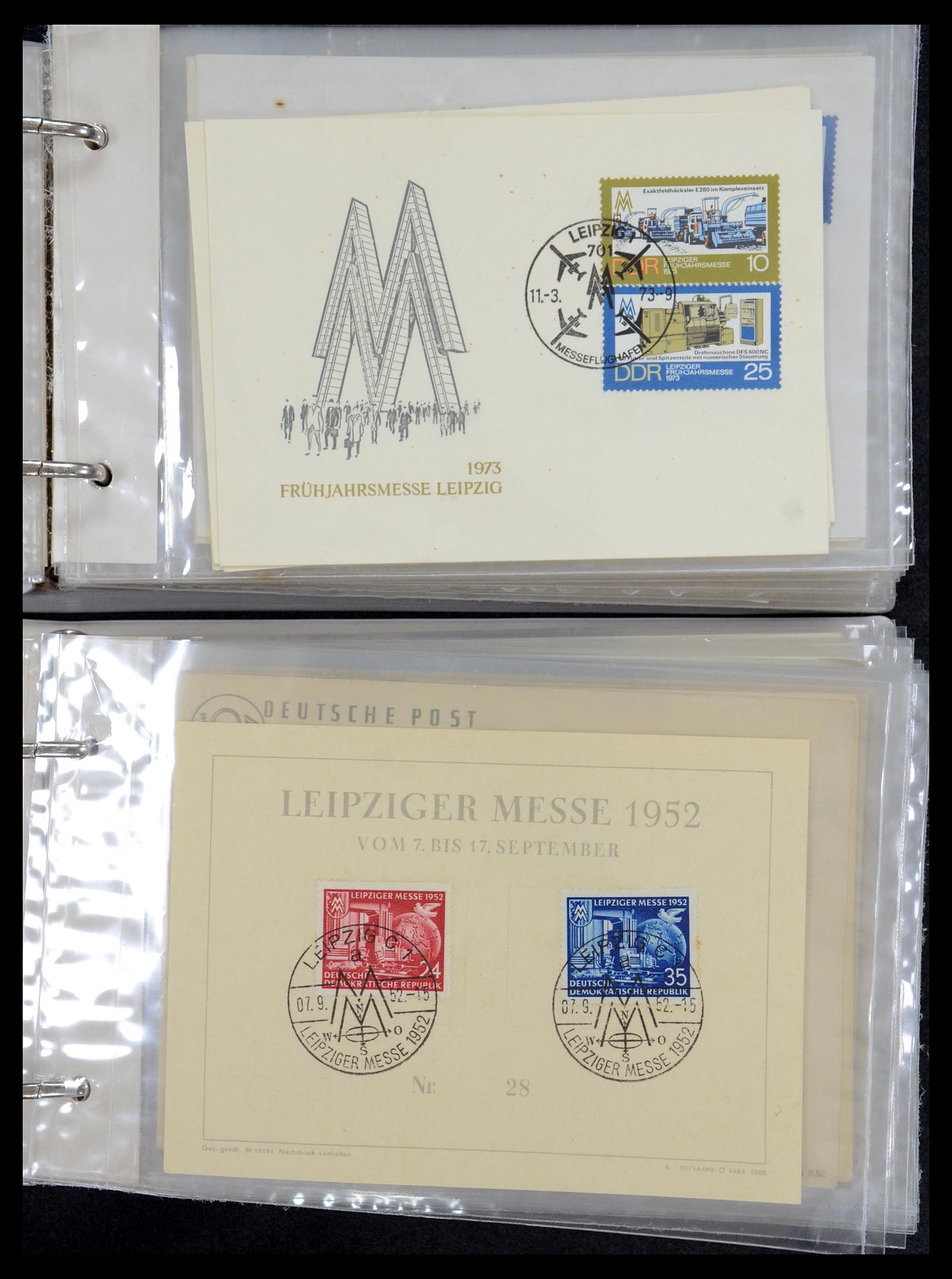 35491 015 - Stamp Collection 35491 Germany covers and FDC's 1947-1990.