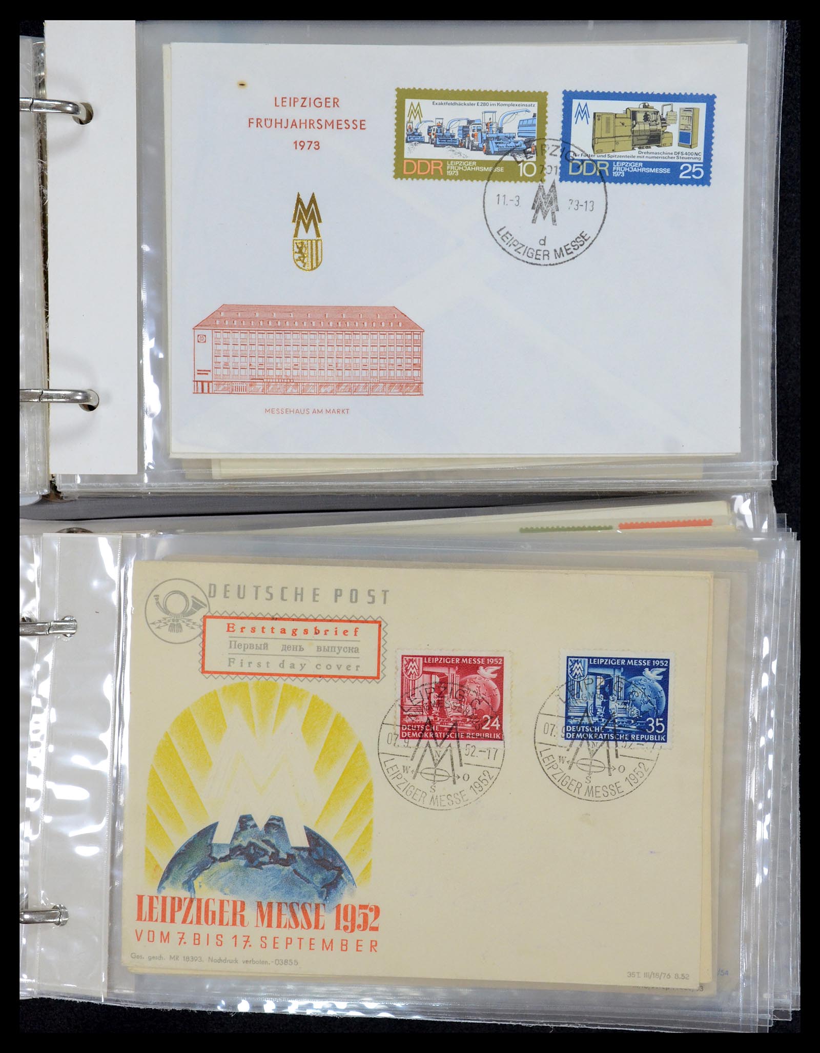 35491 018 - Postzegelverzameling 35491 Duitsland brieven en FDC's 1947-1990.