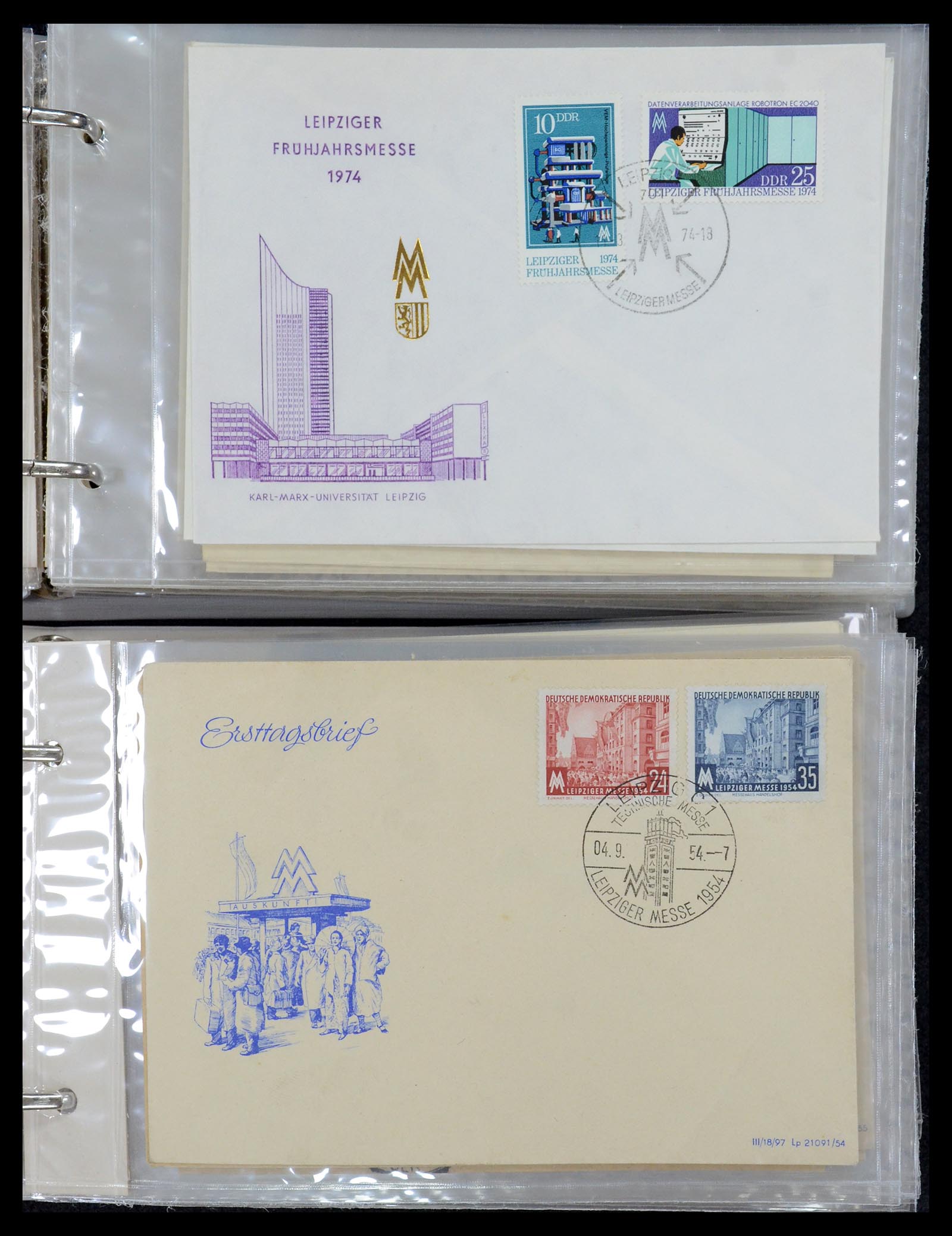 35491 022 - Stamp Collection 35491 Germany covers and FDC's 1947-1990.
