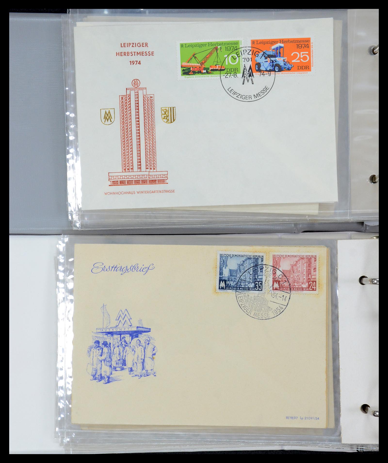 35491 024 - Stamp Collection 35491 Germany covers and FDC's 1947-1990.