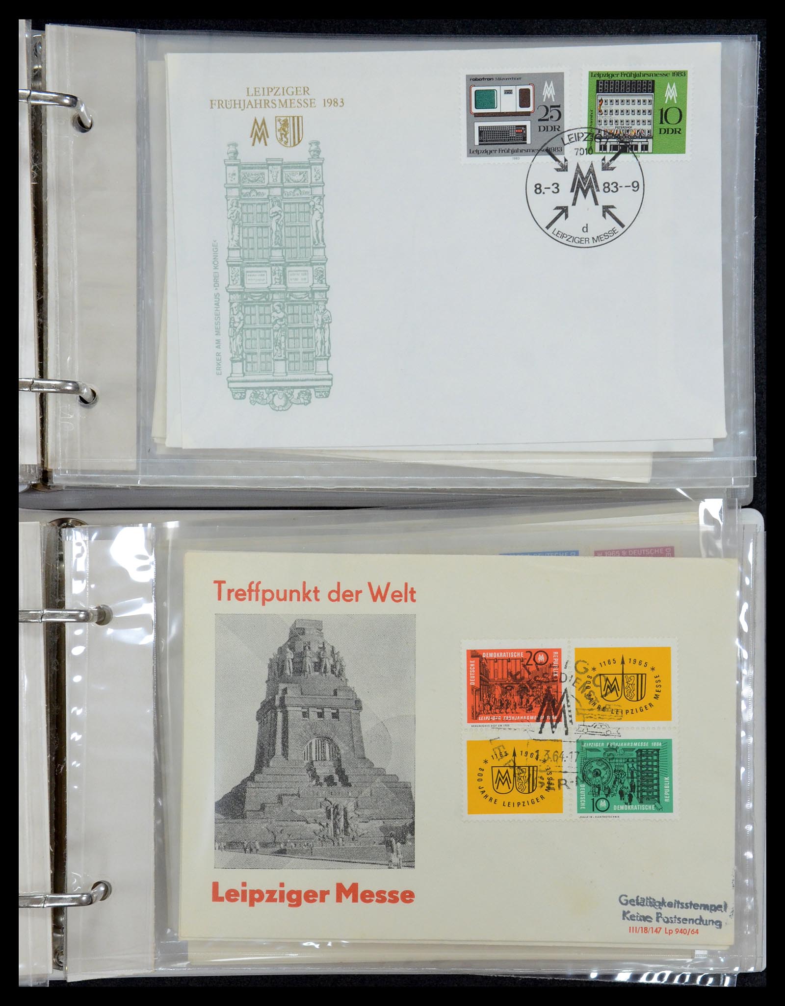 35491 057 - Stamp Collection 35491 Germany covers and FDC's 1947-1990.