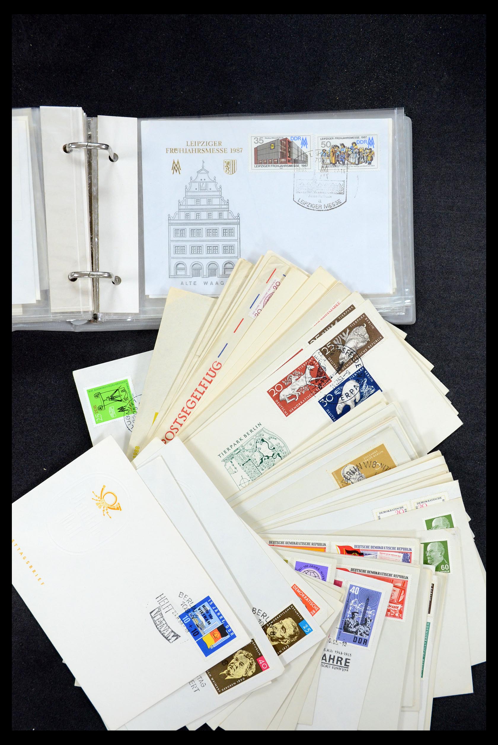 35491 071 - Stamp Collection 35491 Germany covers and FDC's 1947-1990.