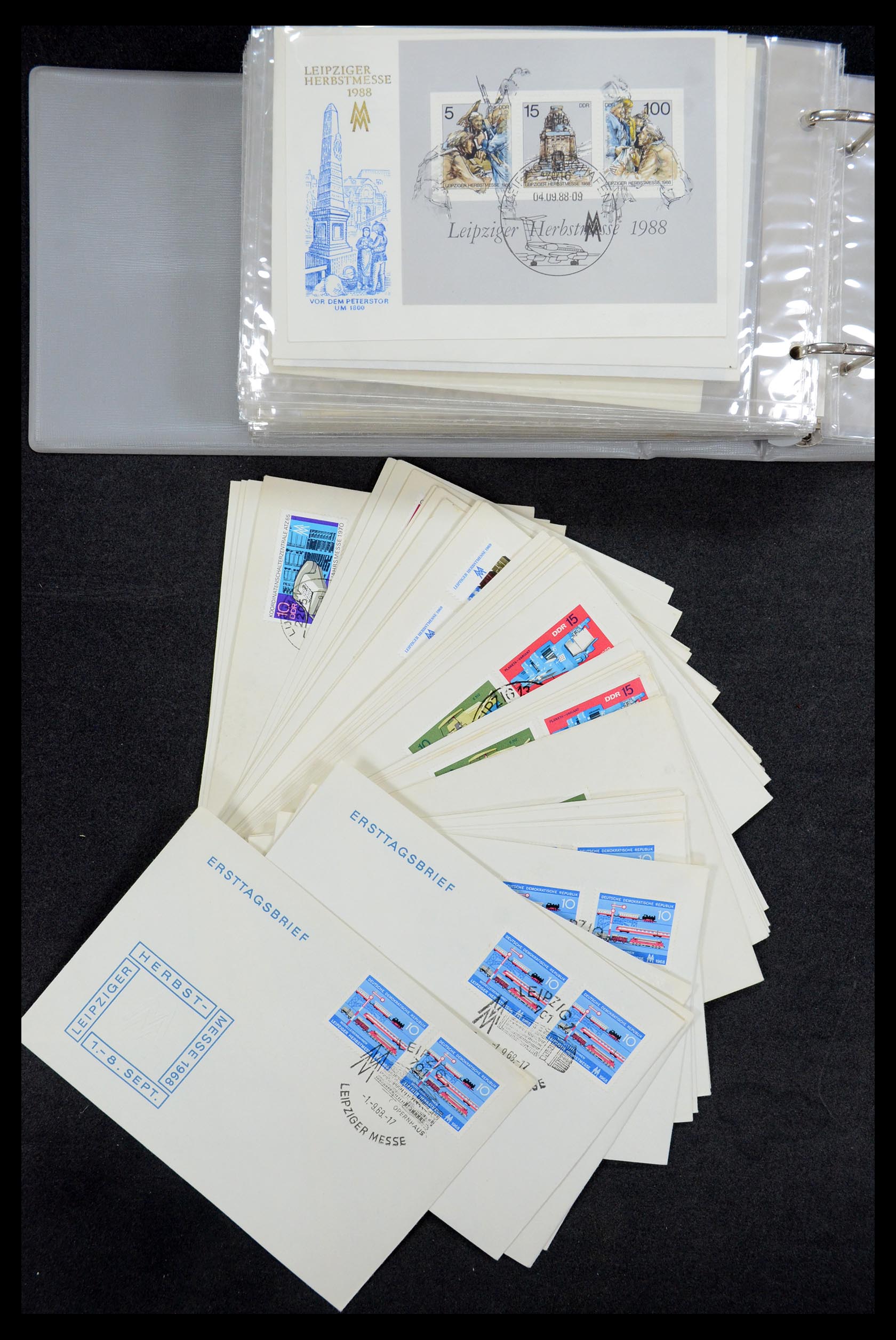 35491 075 - Stamp Collection 35491 Germany covers and FDC's 1947-1990.