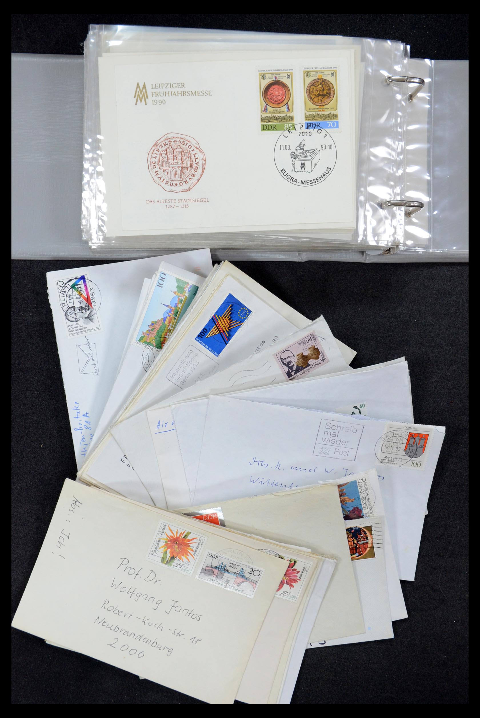 35491 081 - Stamp Collection 35491 Germany covers and FDC's 1947-1990.