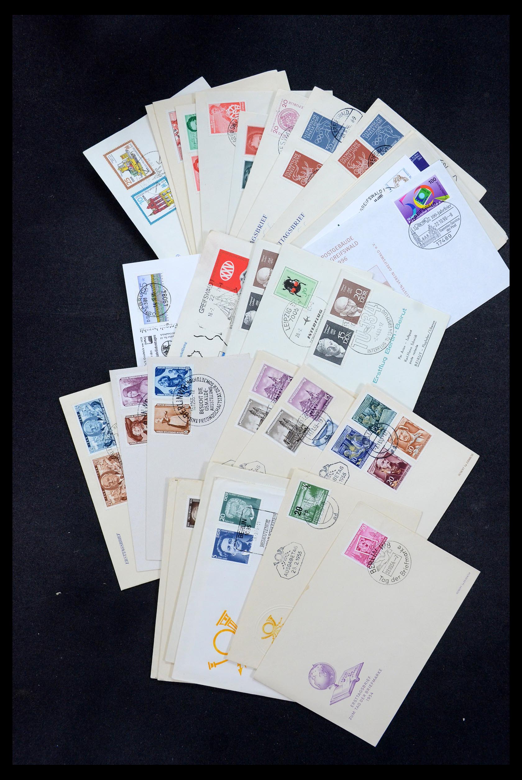 35491 085 - Stamp Collection 35491 Germany covers and FDC's 1947-1990.