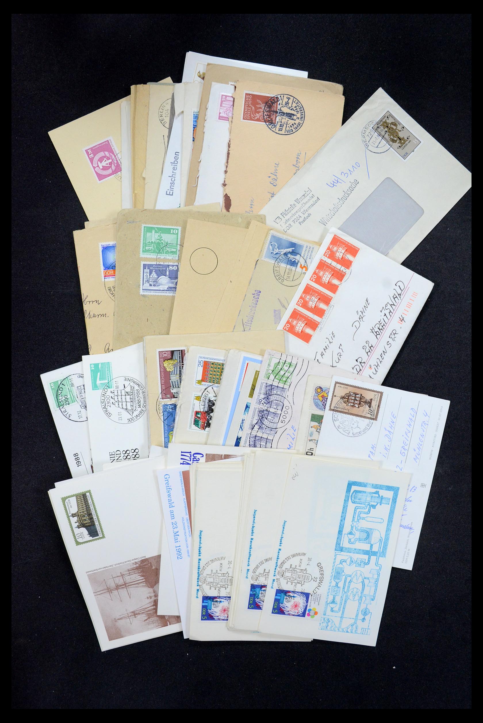 35491 090 - Stamp Collection 35491 Germany covers and FDC's 1947-1990.