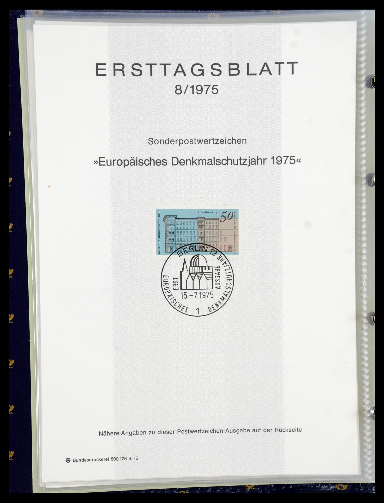 35492 008 - Stamp Collection 35492 Bundespost first day sheets 1975-2016!