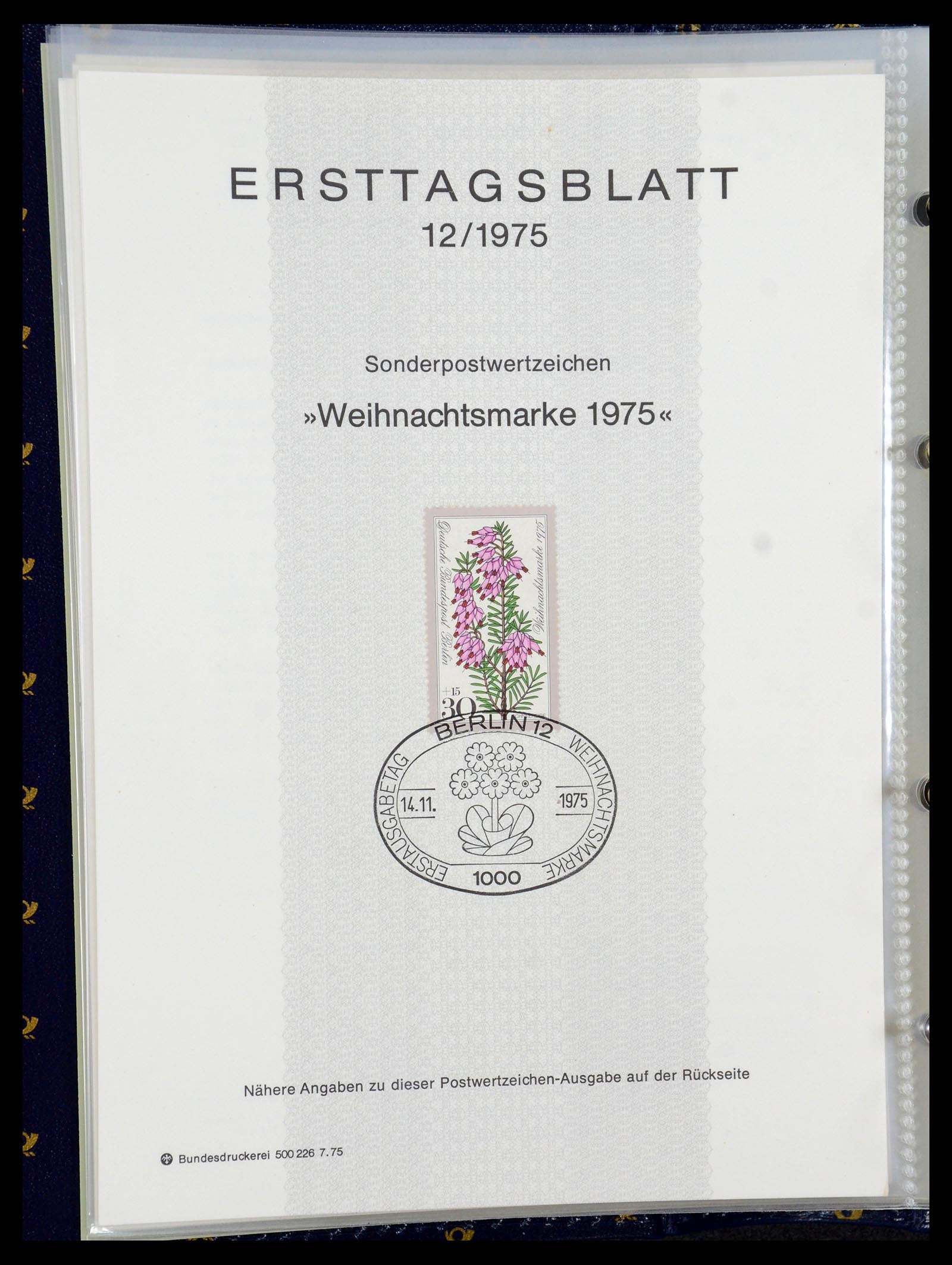 35492 012 - Stamp Collection 35492 Bundespost first day sheets 1975-2016!