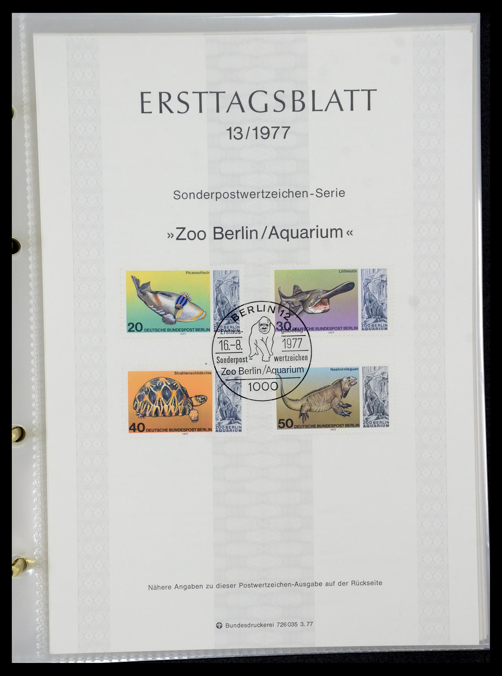 35492 036 - Stamp Collection 35492 Bundespost first day sheets 1975-2016!