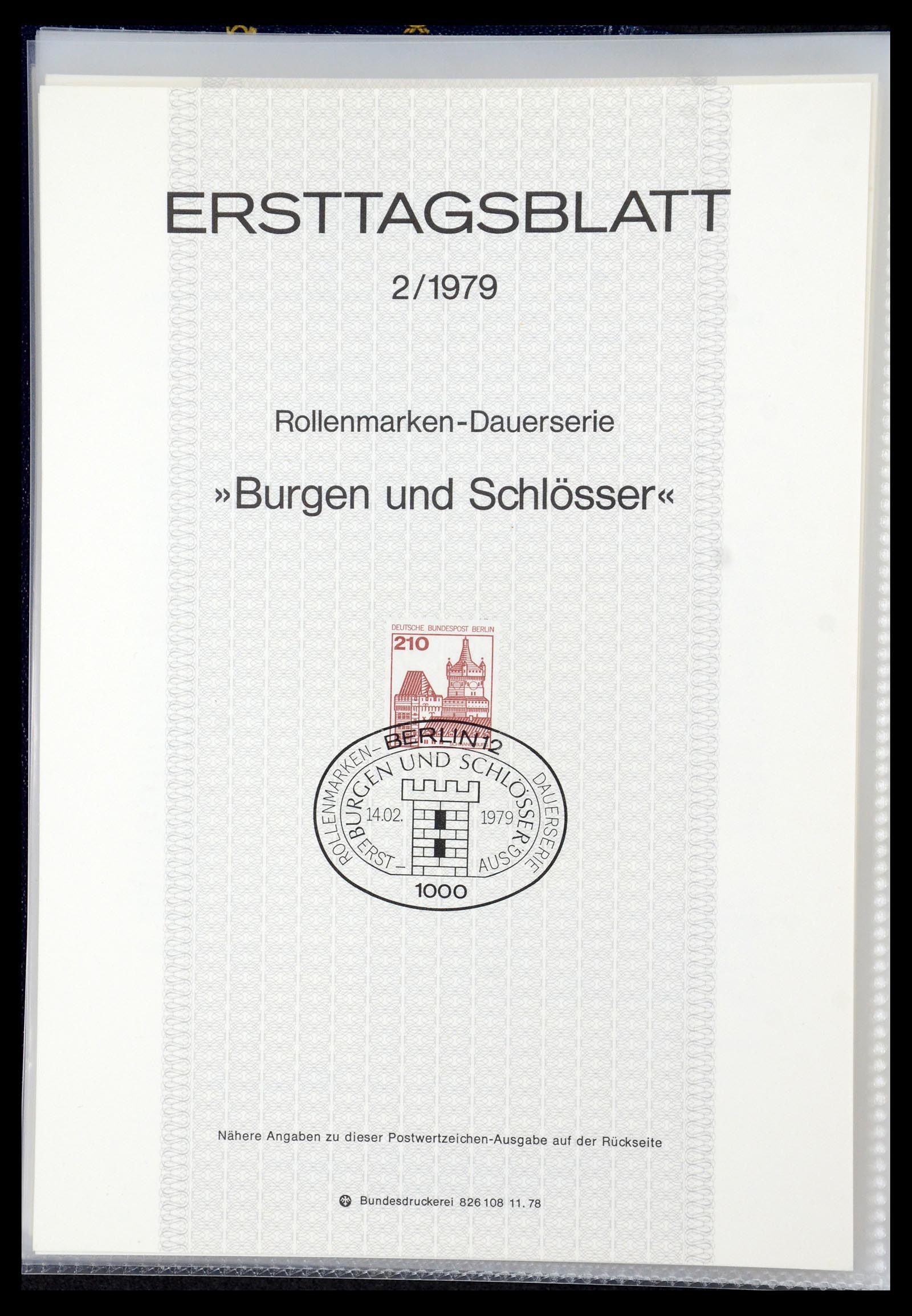 35492 054 - Postzegelverzameling 35492 Bundespost eerstedagbladen 1975-2016!