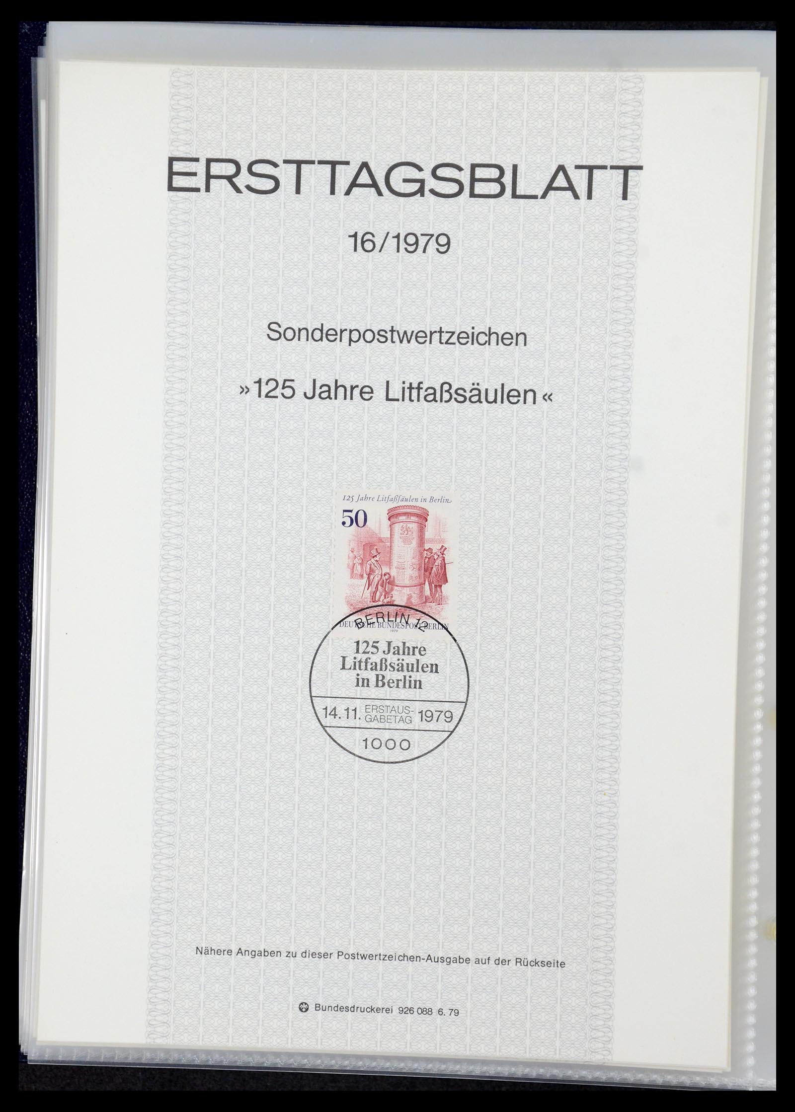 35492 068 - Stamp Collection 35492 Bundespost first day sheets 1975-2016!