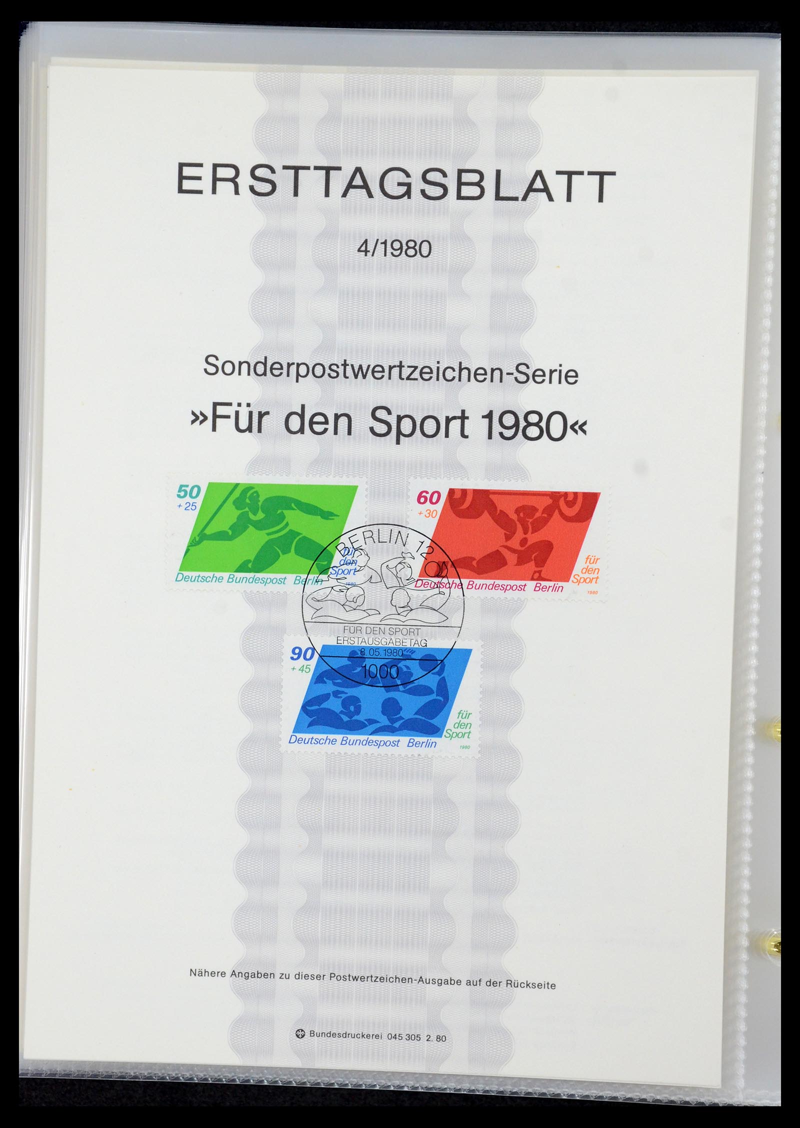35492 073 - Stamp Collection 35492 Bundespost first day sheets 1975-2016!