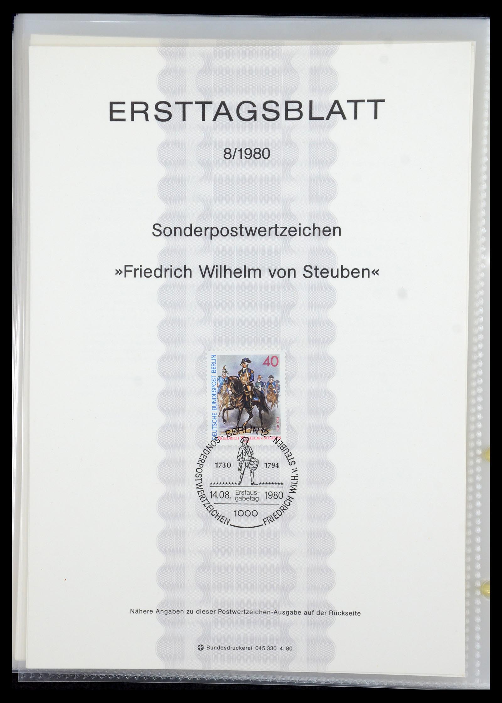 35492 077 - Stamp Collection 35492 Bundespost first day sheets 1975-2016!