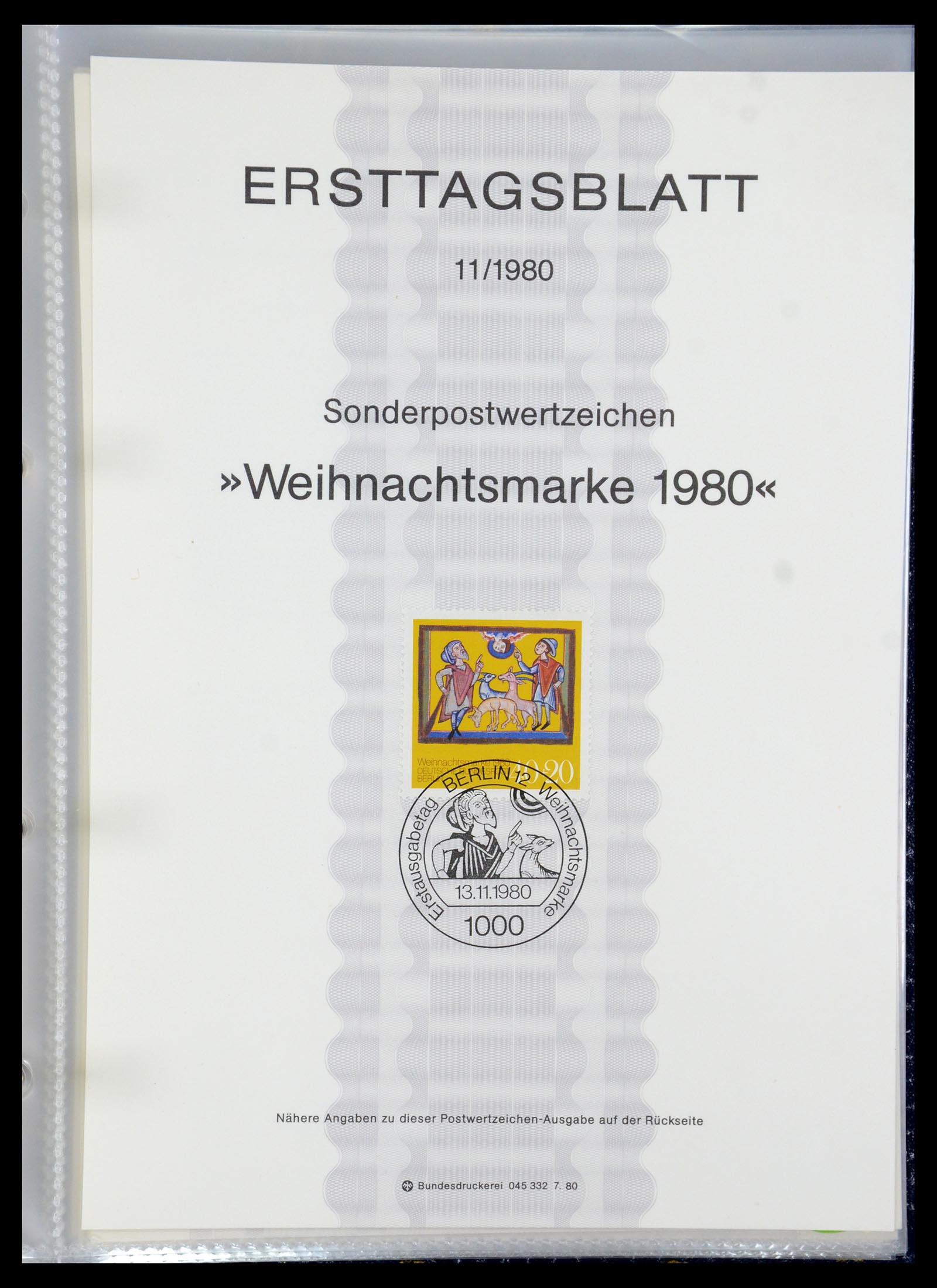 35492 080 - Stamp Collection 35492 Bundespost first day sheets 1975-2016!