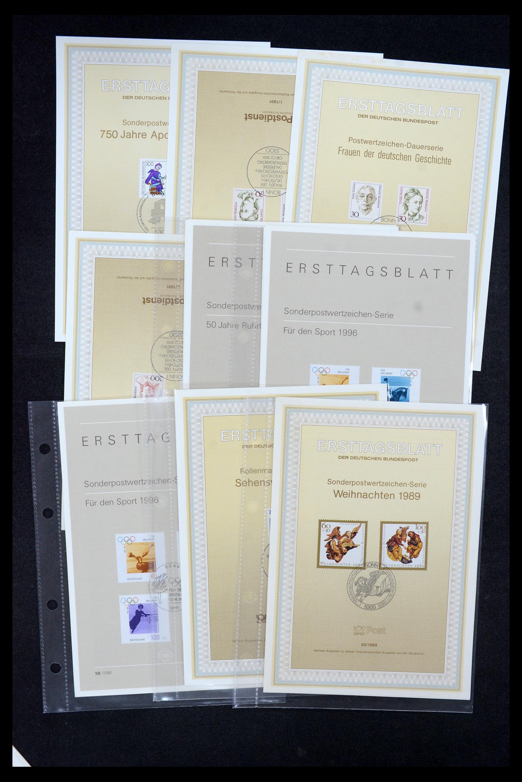 35492 235 - Stamp Collection 35492 Bundespost first day sheets 1975-2016!