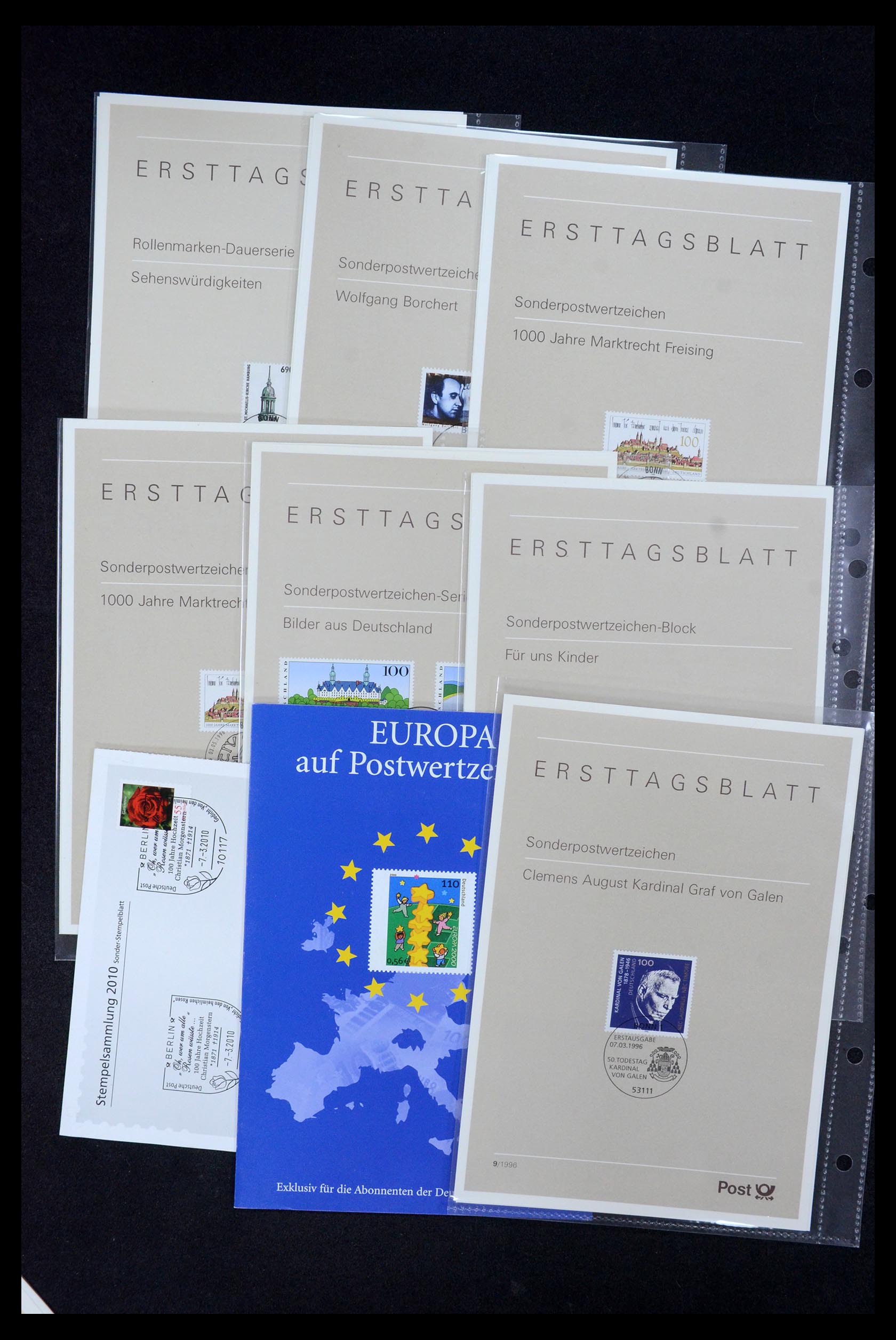 35492 236 - Stamp Collection 35492 Bundespost first day sheets 1975-2016!
