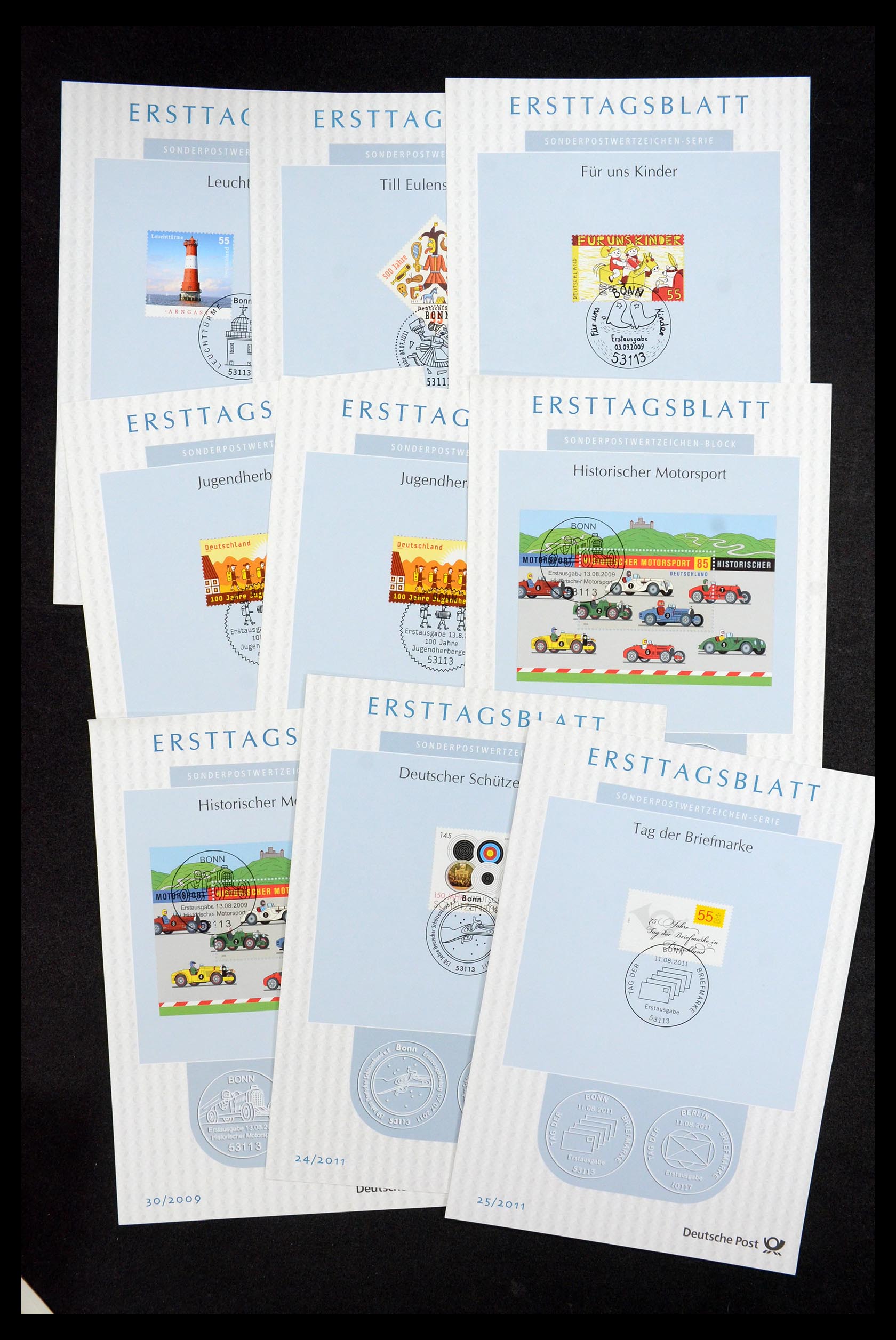 35492 246 - Stamp Collection 35492 Bundespost first day sheets 1975-2016!